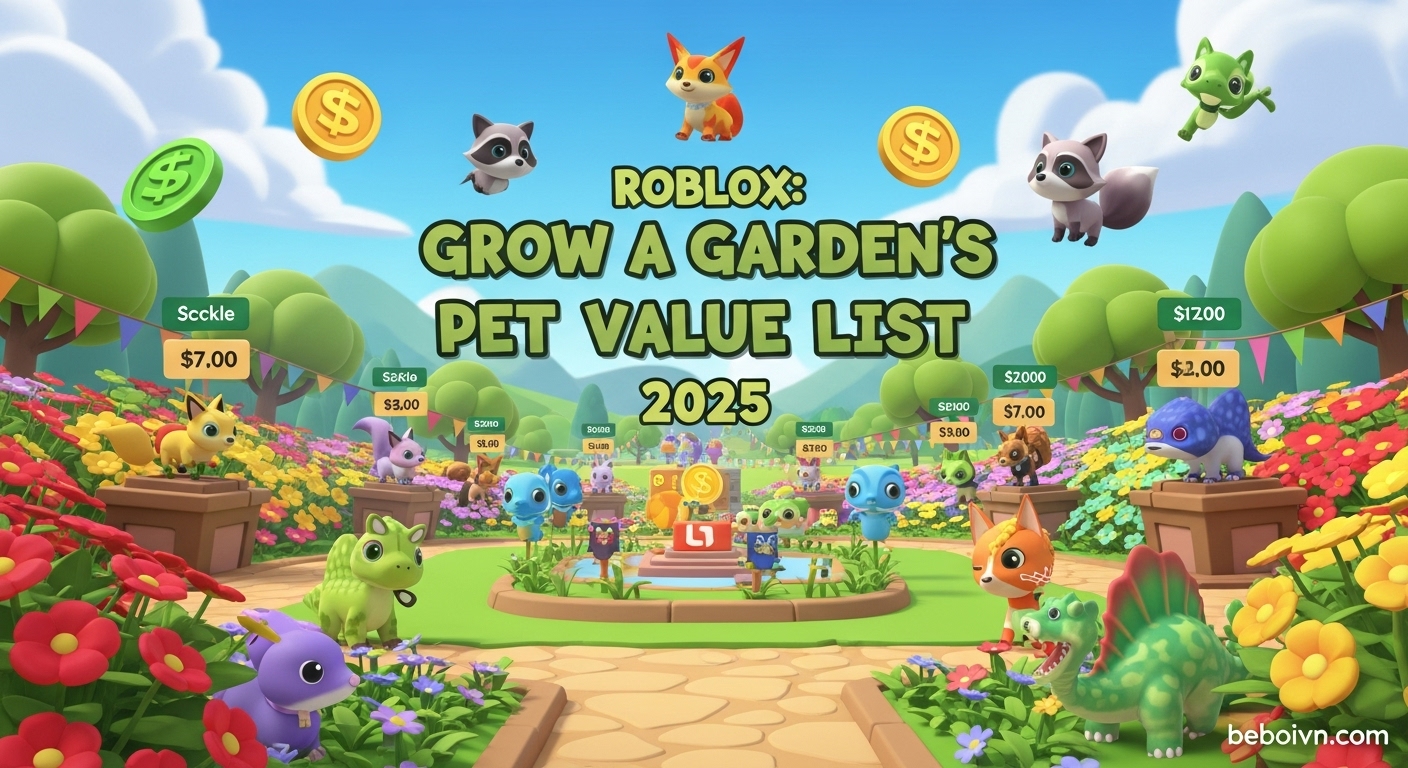 Roblox Grow a Garden Pet Value List