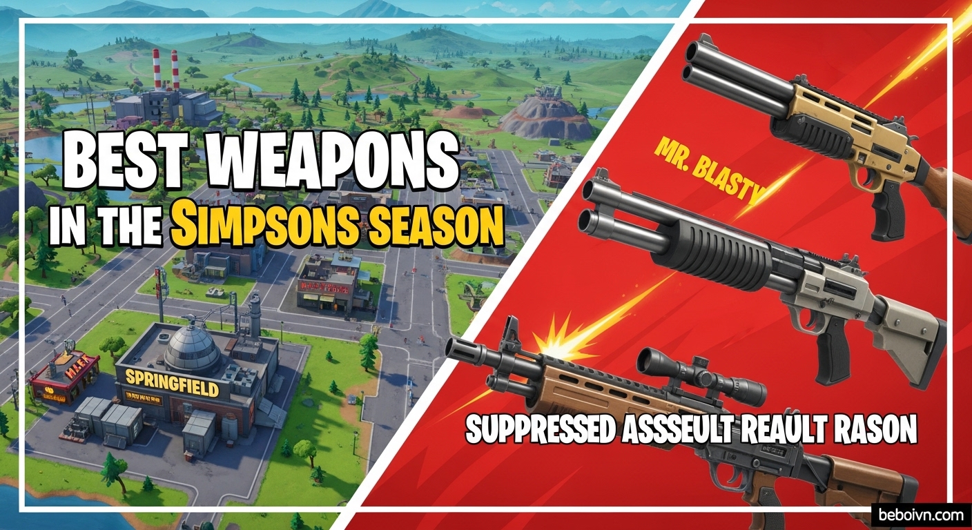 Best Weapons in Fortnite Simpsons