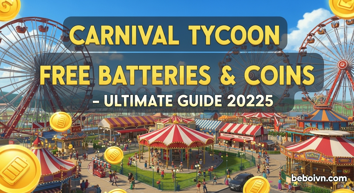 Carnival Tycoon Free Batteries & Coins