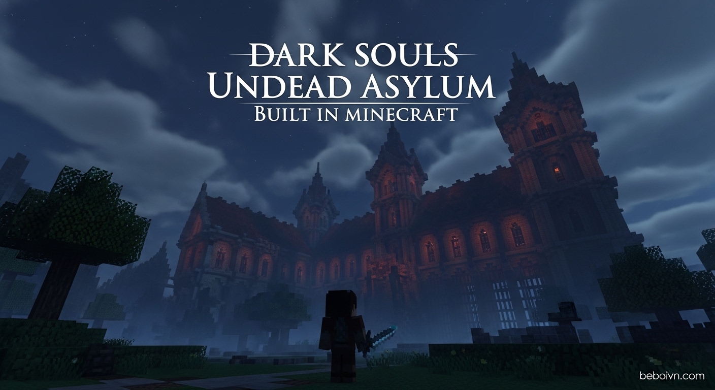 Dark Souls Undead Asylum Built in Minecraft