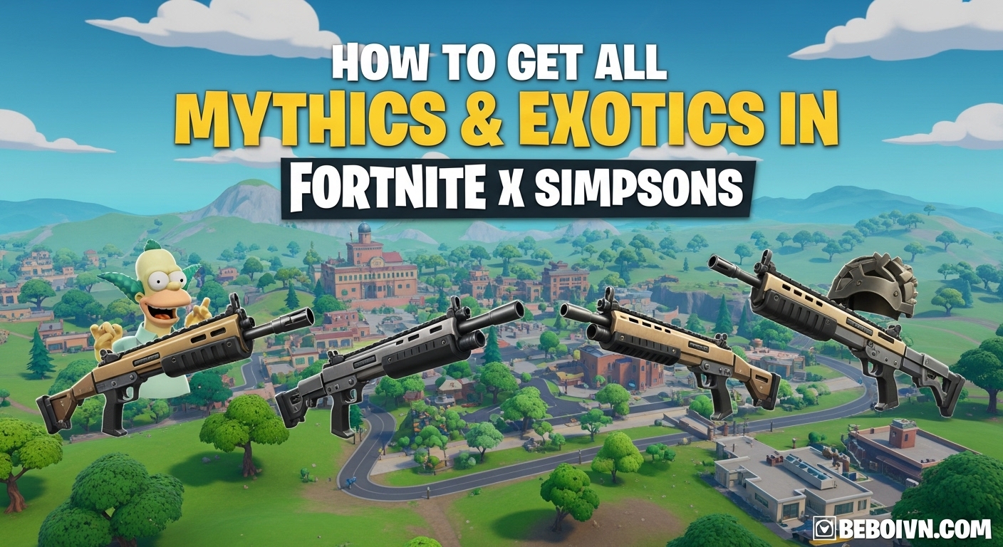 Fortnite Simpsons Mythics & Exotics Guide