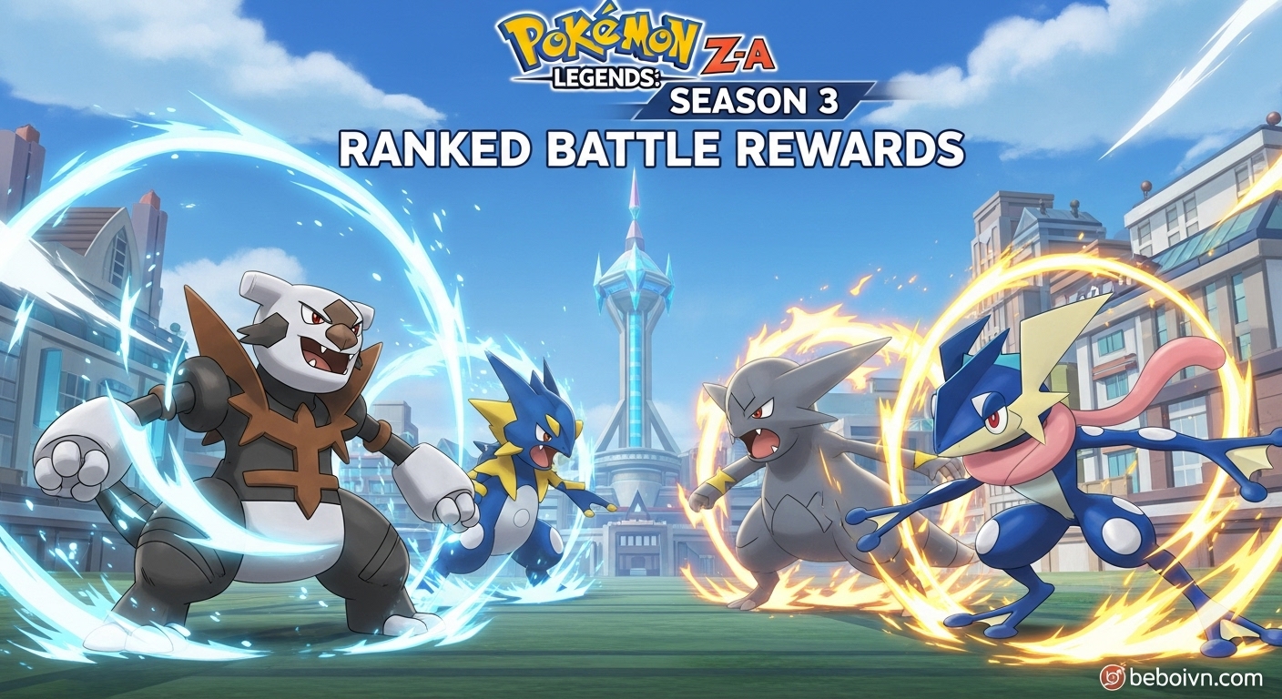 Pokemon Legends Z-A Season 3 Ranked Battle Rewards