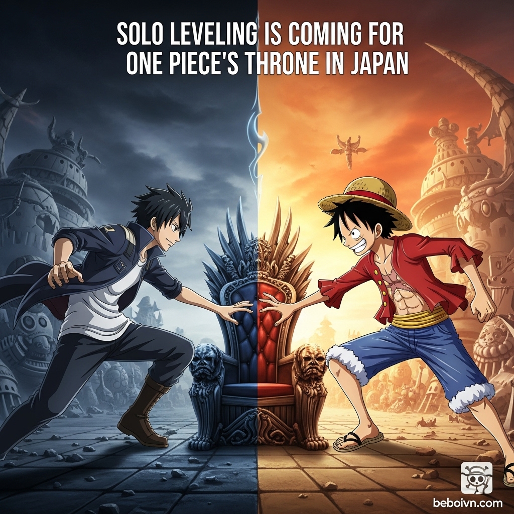 Solo Leveling Challenges One Piece's Anime Throne in Japan