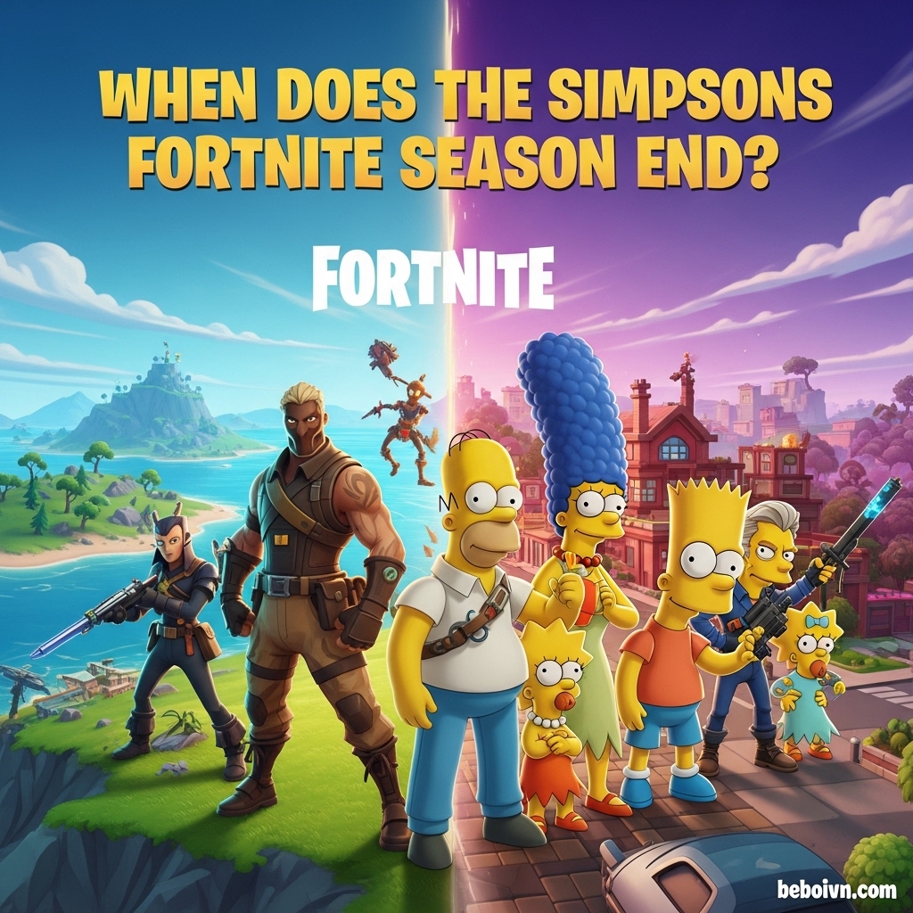 The Simpsons Fortnite Season End