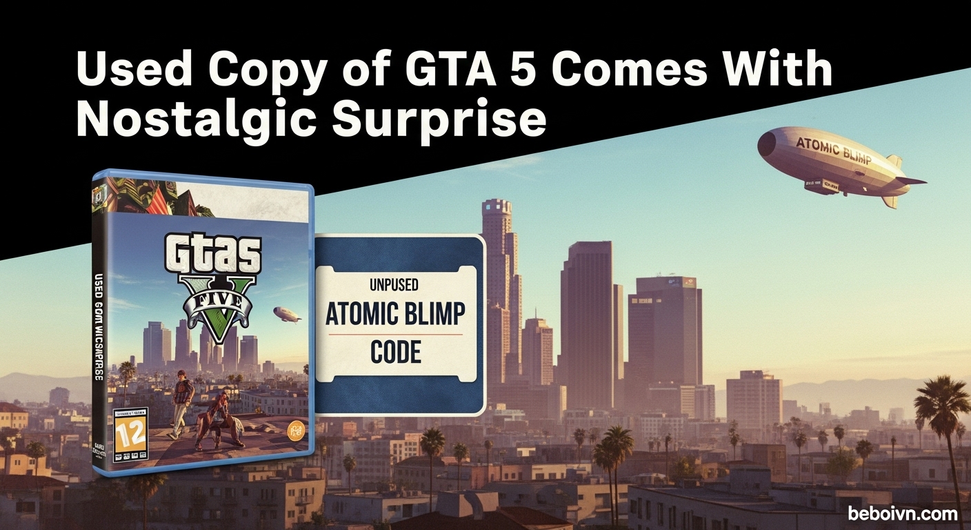 Used GTA 5 Copy With Nostalgic Atomic Blimp Surprise