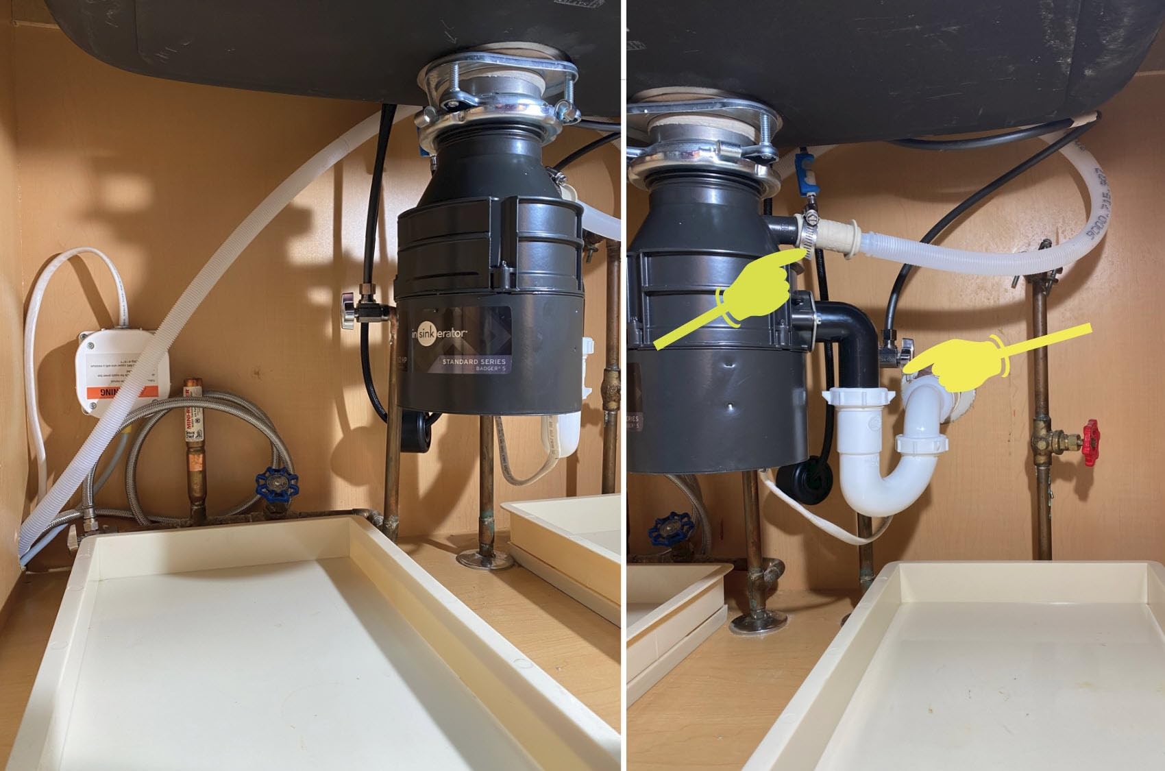 InSinkErator Badger 5 Garbage Disposal, Standard Series 1/2 HP Continuous Feed Food Waste Disposer, Black, Set of 1 - Customer Photo 2