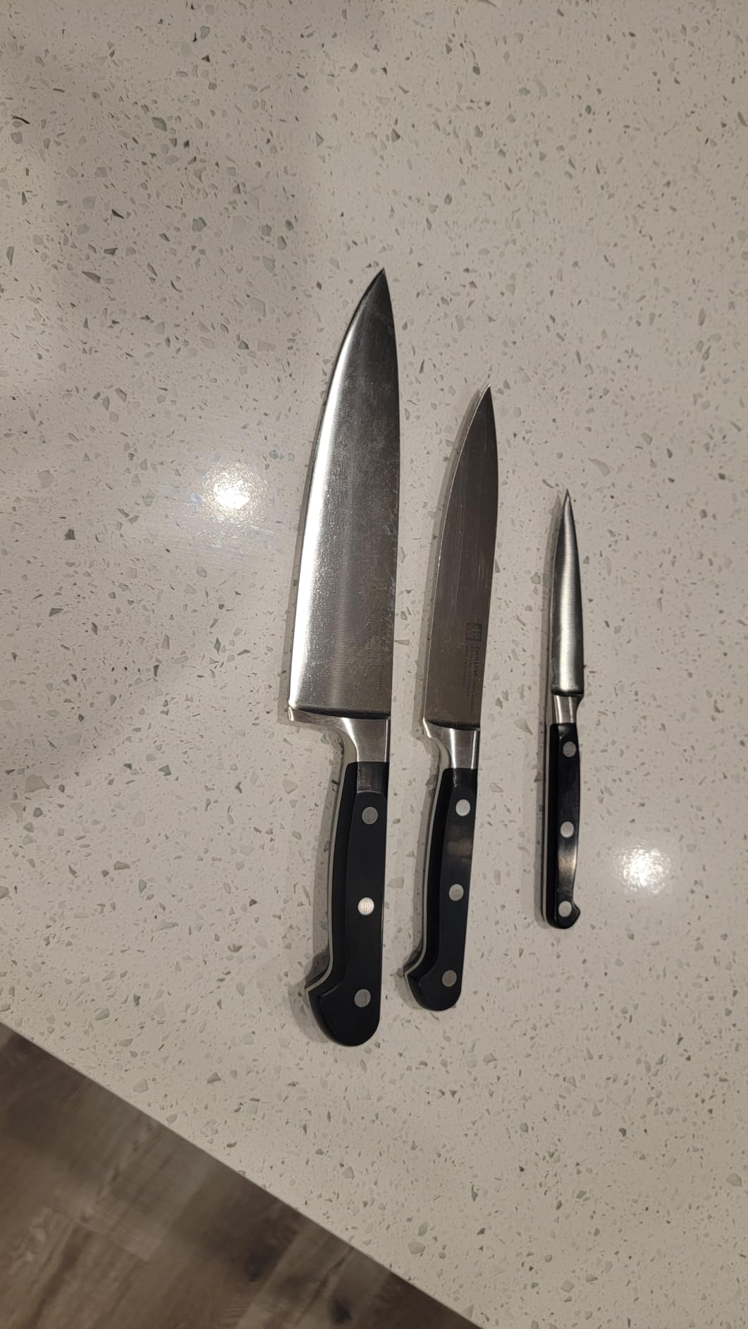 ZWILLING Professional S J.A Henckels 3 Piece Knives Set, Black/Stainless Steel customer photo 1