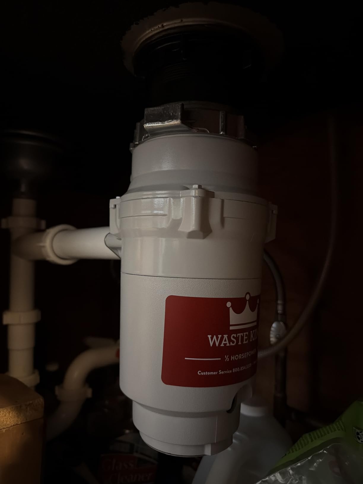 Waste King Garbage Disposal for Kitchen Sink with Power Cord, Compact Food Waste Disposer, L-111 - Customer Photo 3