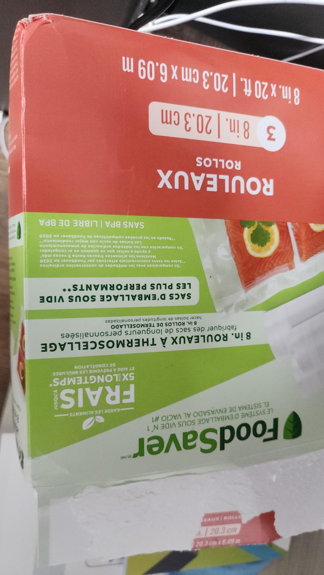FoodSaver Custom Length Vacuum Sealer Bags Multipack, 5 Count Rolls for Airtight Food Storage and Sous Vide - Compatible with FoodSaver, 8 (2 Pack) and 11 (3 Pack) Customer Review FoodSaver Custom Length Vacuum Sealer Bags Multipack, 5 Count Rolls for Airtight Food Storage and Sous Vide - Compatible with FoodSaver, 8 (2 Pack) and 11 (3 Pack) - Customer Photo 3
