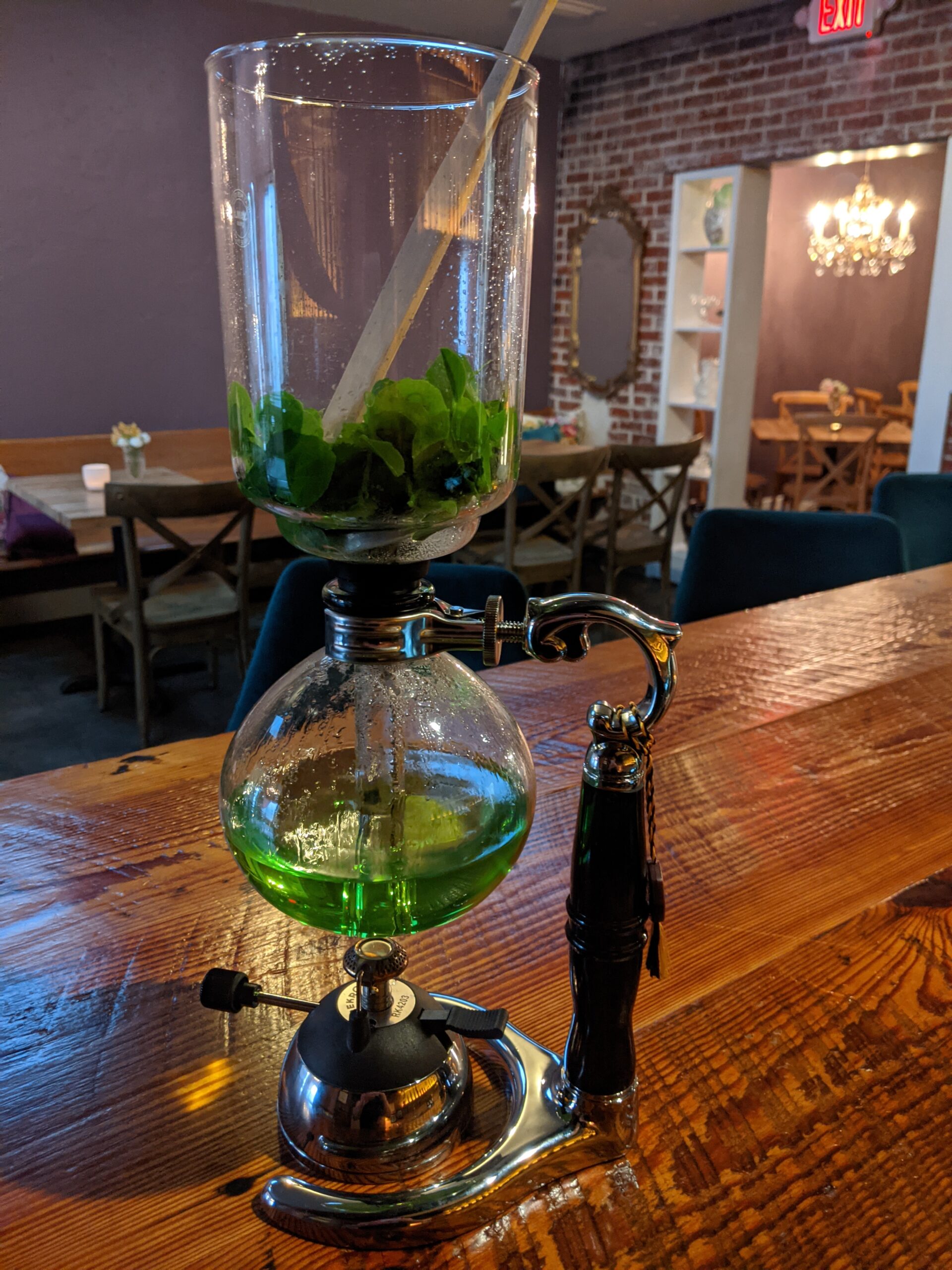 YAMA Glass 3 Cup Tabletop Siphon Gravity Coffee Maker with Alcohol Burner - Customer Photo 1