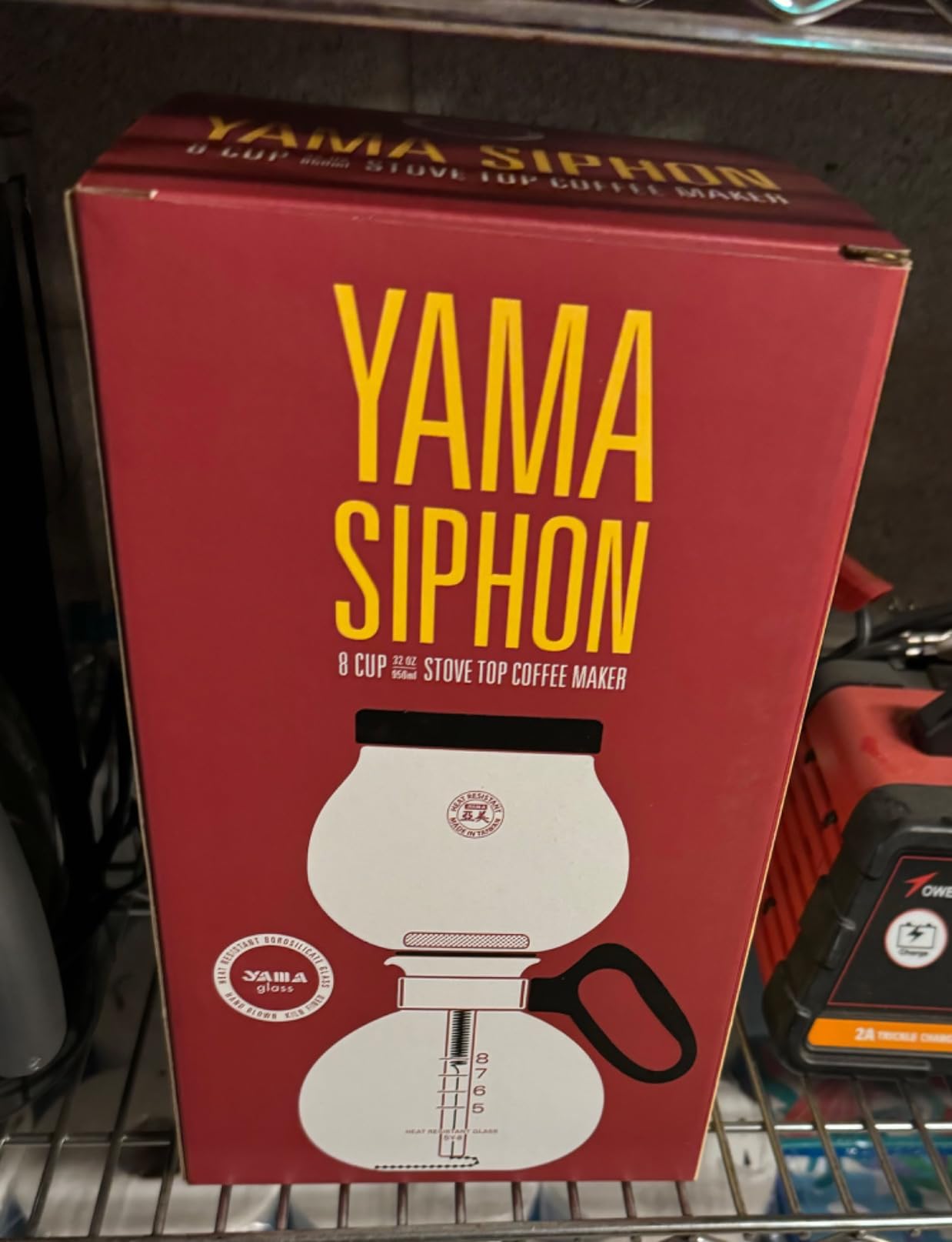 Yama Glass 8-Cup Stovetop Siphon Coffee Maker, 24 Oz Vacuum Brew, Heat-Resistant Borosilicate Glass - Customer Photo 2