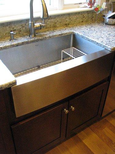 KRAUS Standart Pro 30-Inch Apron Front Farmhouse 16-Gauge Single Bowl Stainless Steel Kitchen Sink, KHF200-30 - Customer Photo 1