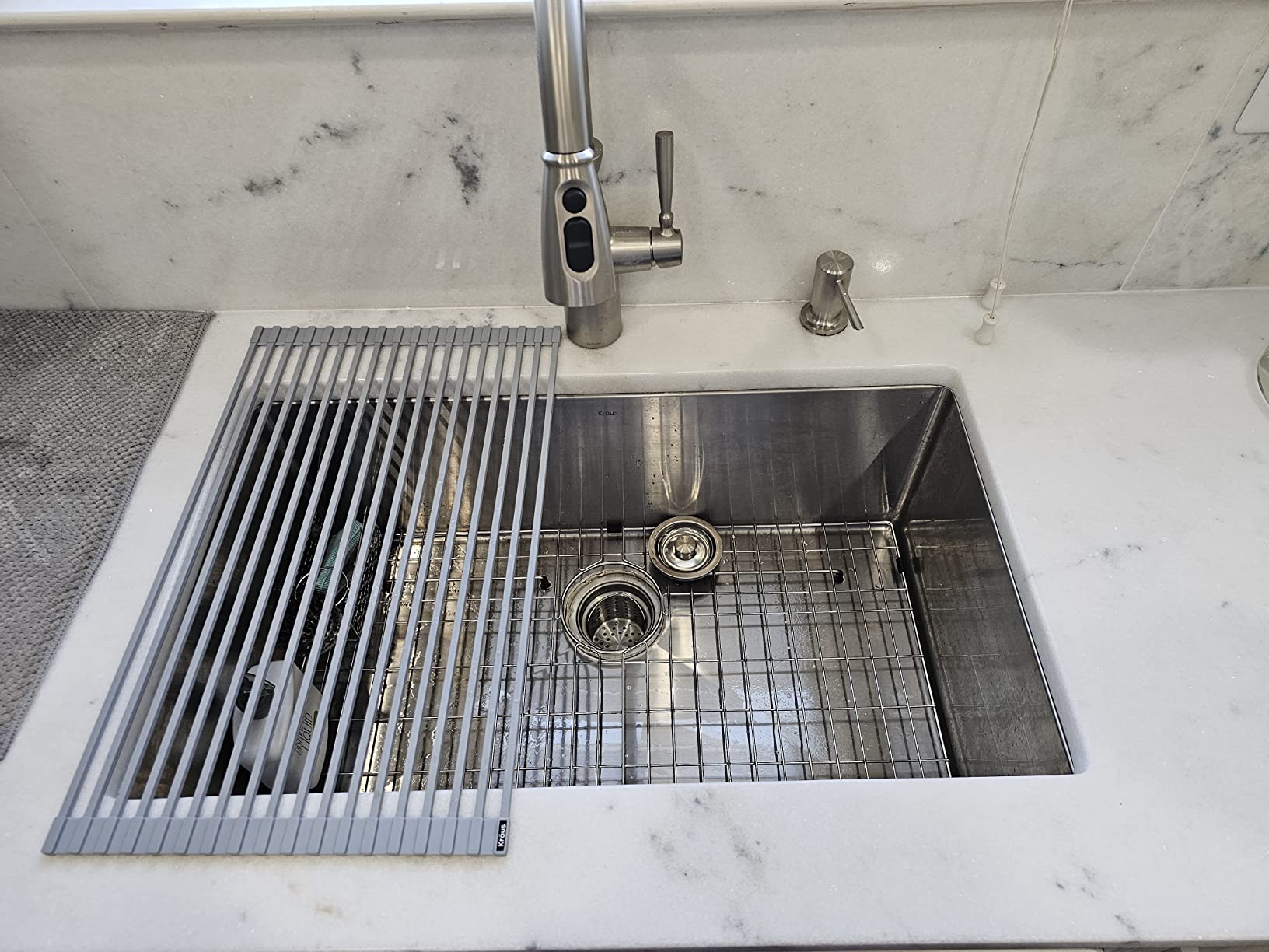 KRAUS Standart Pro 30-inch Undermount Single Bowl 16 Gauge Stainless Steel Kitchen Sink, KHU100-30 Customer Review KRAUS Standart Pro 30-inch Undermount Single Bowl 16 Gauge Stainless Steel Kitchen Sink, KHU100-30 - Customer Photo 3
