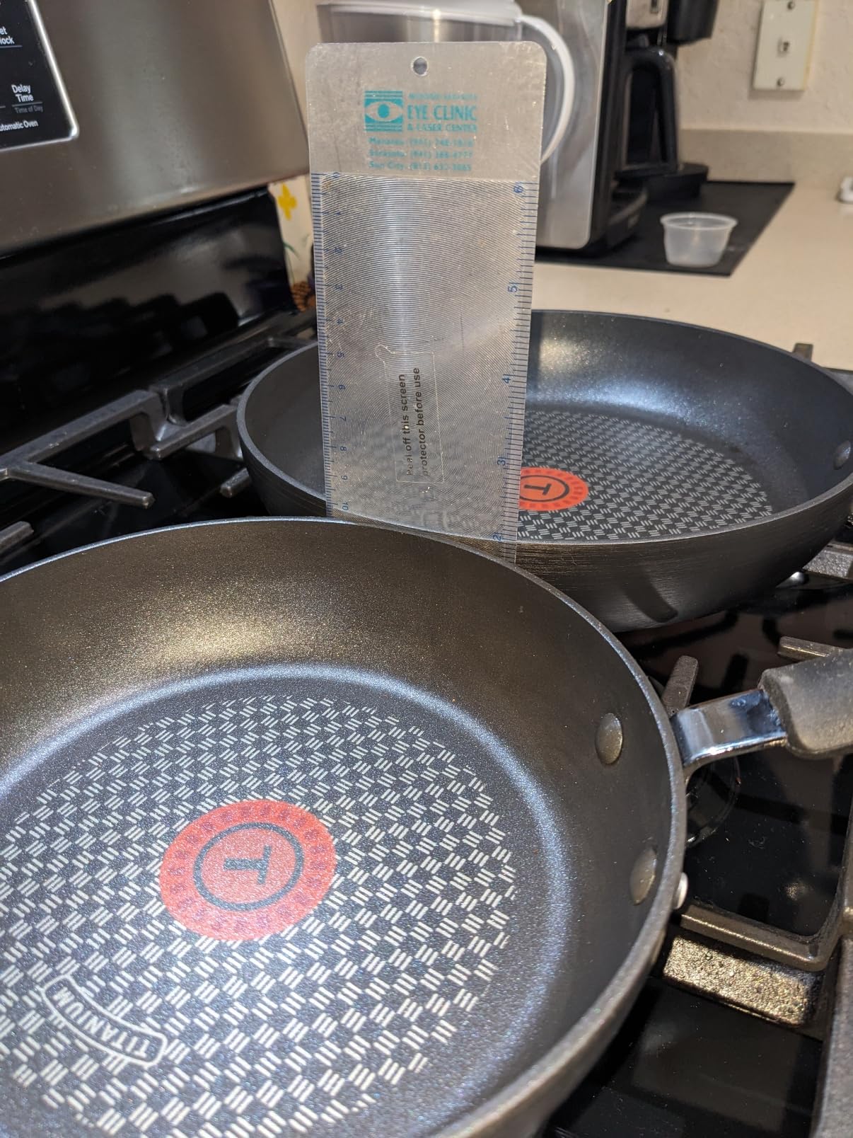 T-Fal Ultimate Hard Anodized Nonstick Fry Pan Set 2 Piece, 8, 10 Inch, Oven Broiler Safe 400F, Kitchen, Cookware, Pots and Pans Set Non Stick, Frying Pans, Dishwasher Safe, Black - Customer Photo 1