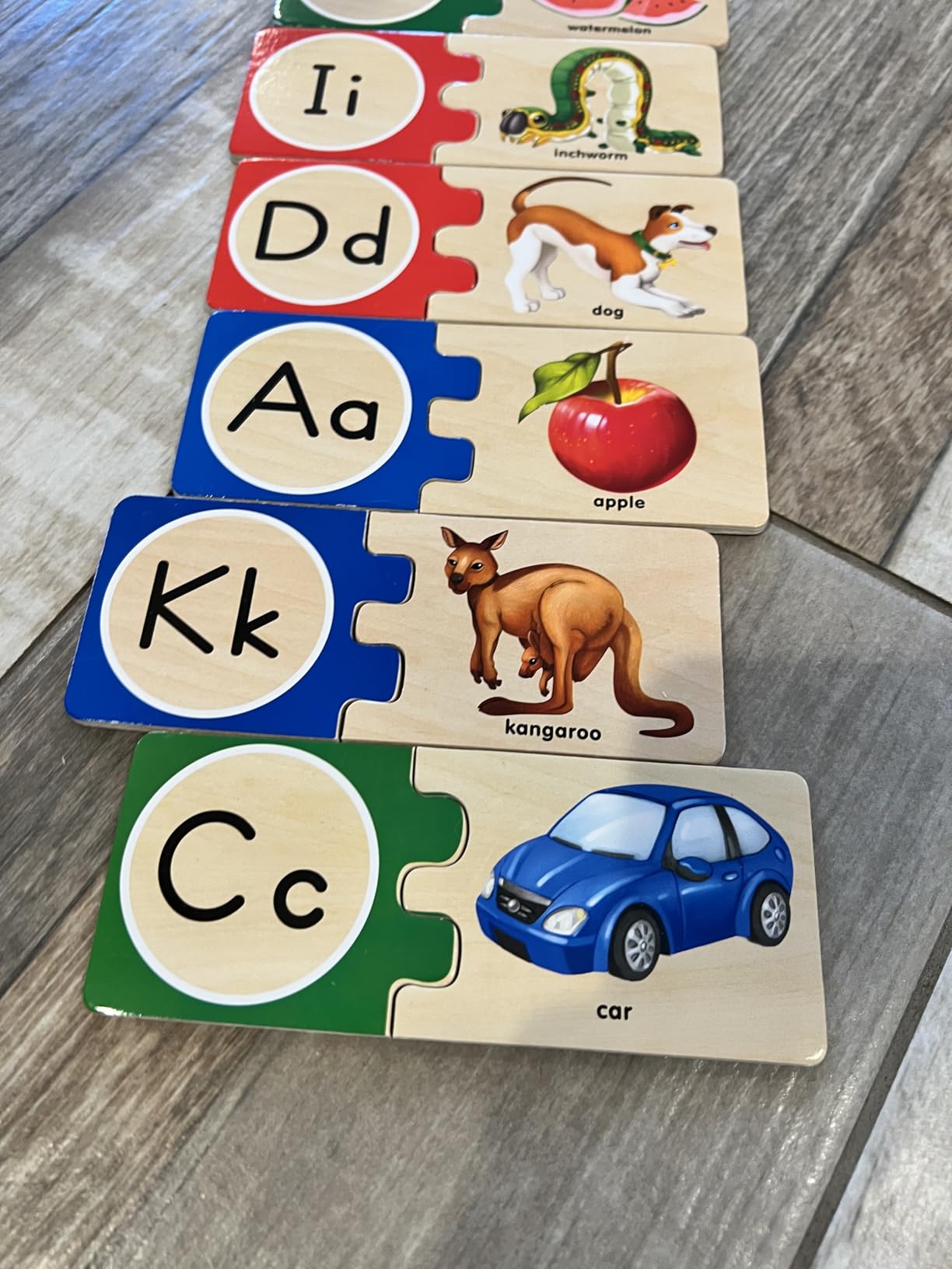 Melissa & Doug Self-Correcting Alphabet Puzzle (52 pcs) with Toy Storage Box, Wooden ABC Puzzles for Toddlers & Preschoolers, Montessori Learning Toys for Girls & Boys 4+ customer photo 1