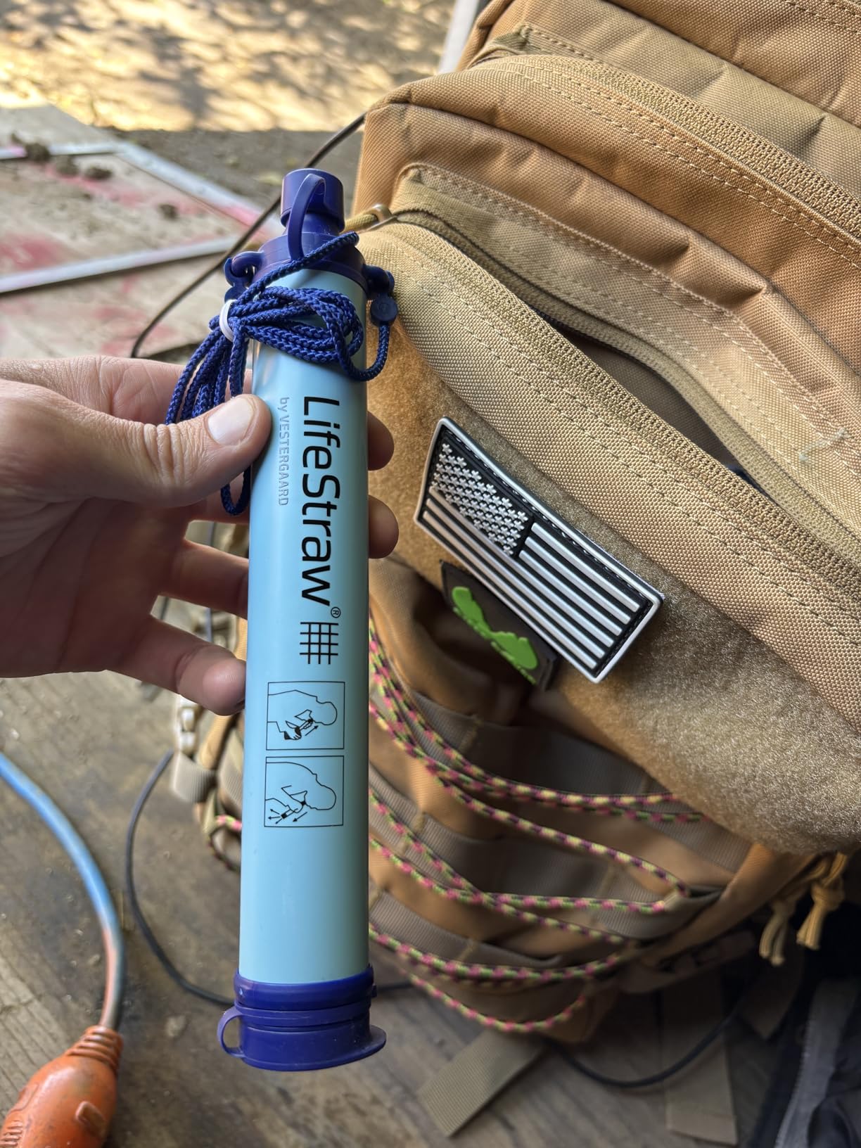 LifeStraw Personal Water Filter for Hiking, Camping, Travel, and Emergency Preparedness - Customer Photo 2