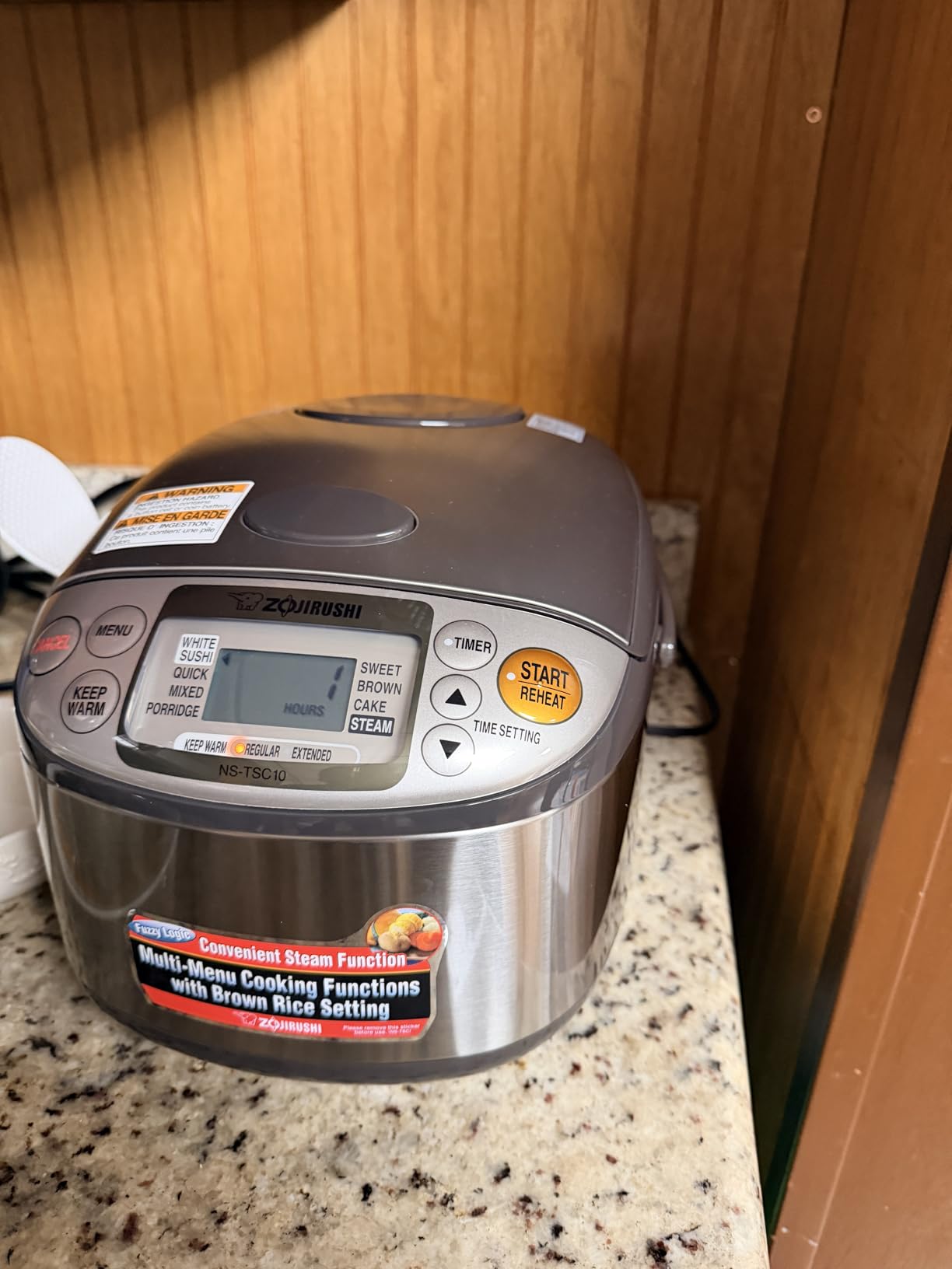 Zojirushi NS-TSC10 5-1/2-Cup (Uncooked) Micom Rice Cooker and Warmer, 1.0-Liter Customer Review Zojirushi NS-TSC10 5-1/2-Cup (Uncooked) Micom Rice Cooker and Warmer, 1.0-Liter - Customer Photo 1