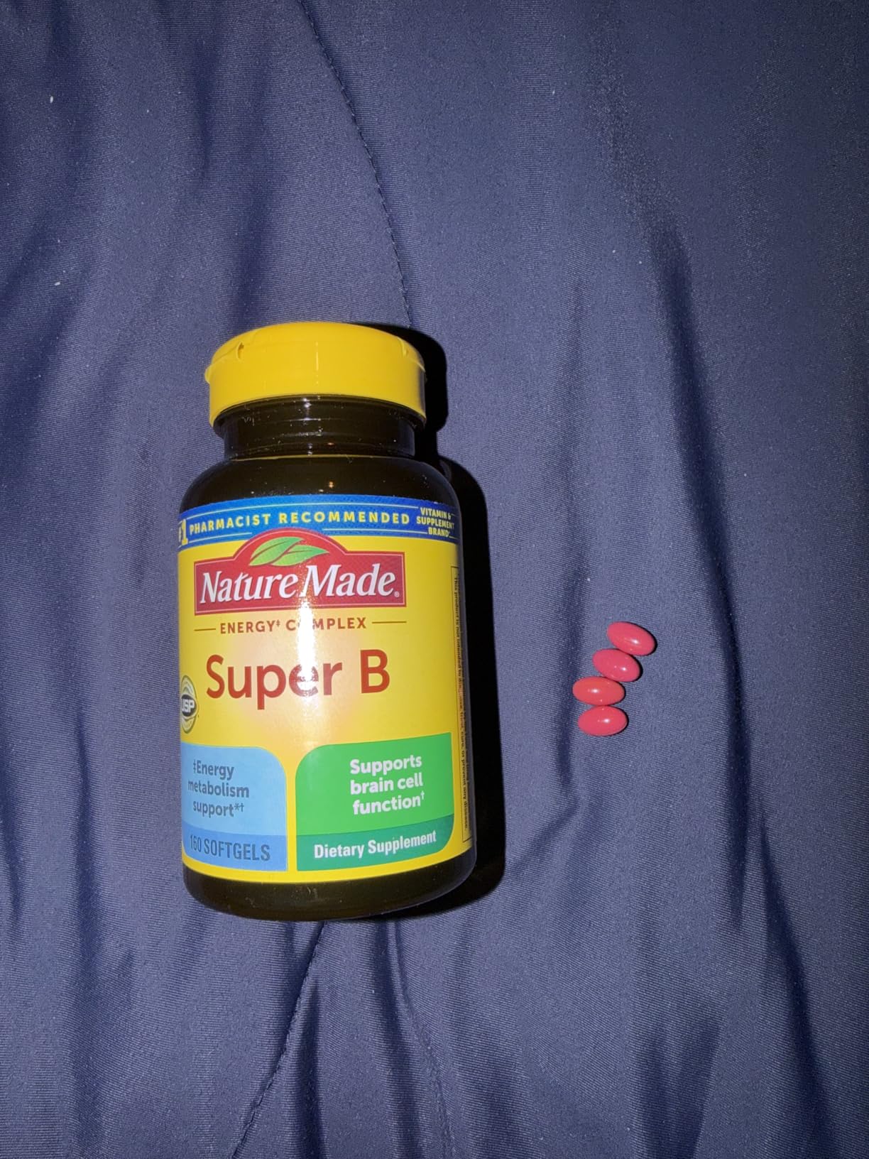 Nature Made Super B Complex Vitamins for Women and Men, Dietary Supplement for Energy Metabolism Support, Super Vitamin B Complex, 60 Softgels, 60 Day Supply customer photo 1