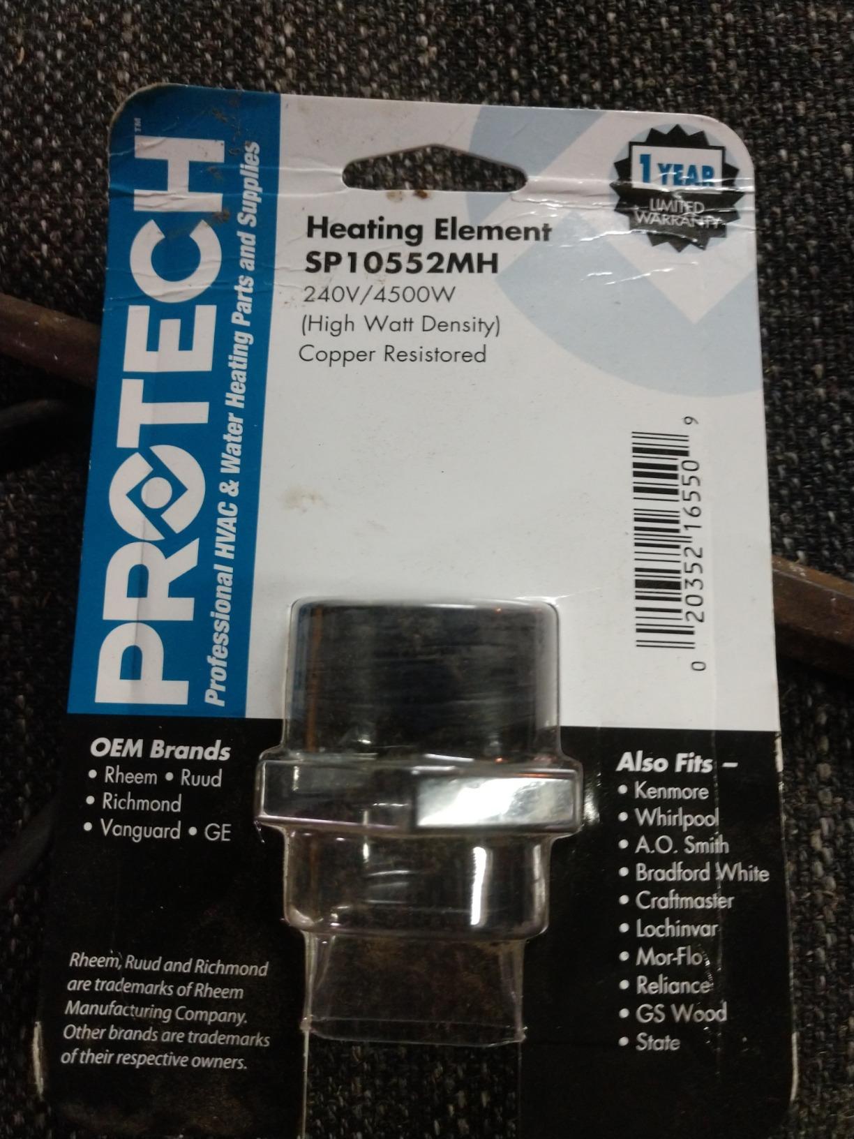 Rheem SP10552MH Resistored HWD with Screw-In 240-volt/4500-watt Element - Customer Photo 2