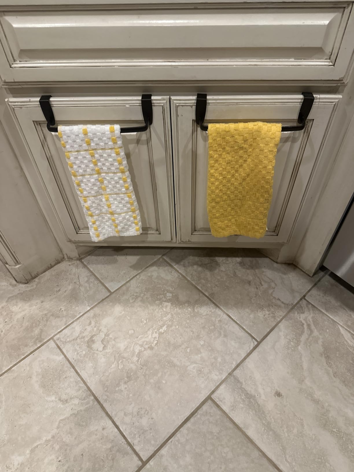 Utopia Towels - Kitchen Towels 12 Pack, 15 x 25 Inches, 100% Ring Spun Cotton Super Soft and Absorbent Linen Dish, Tea and Bar Towels Set, Black - Customer Photo 1