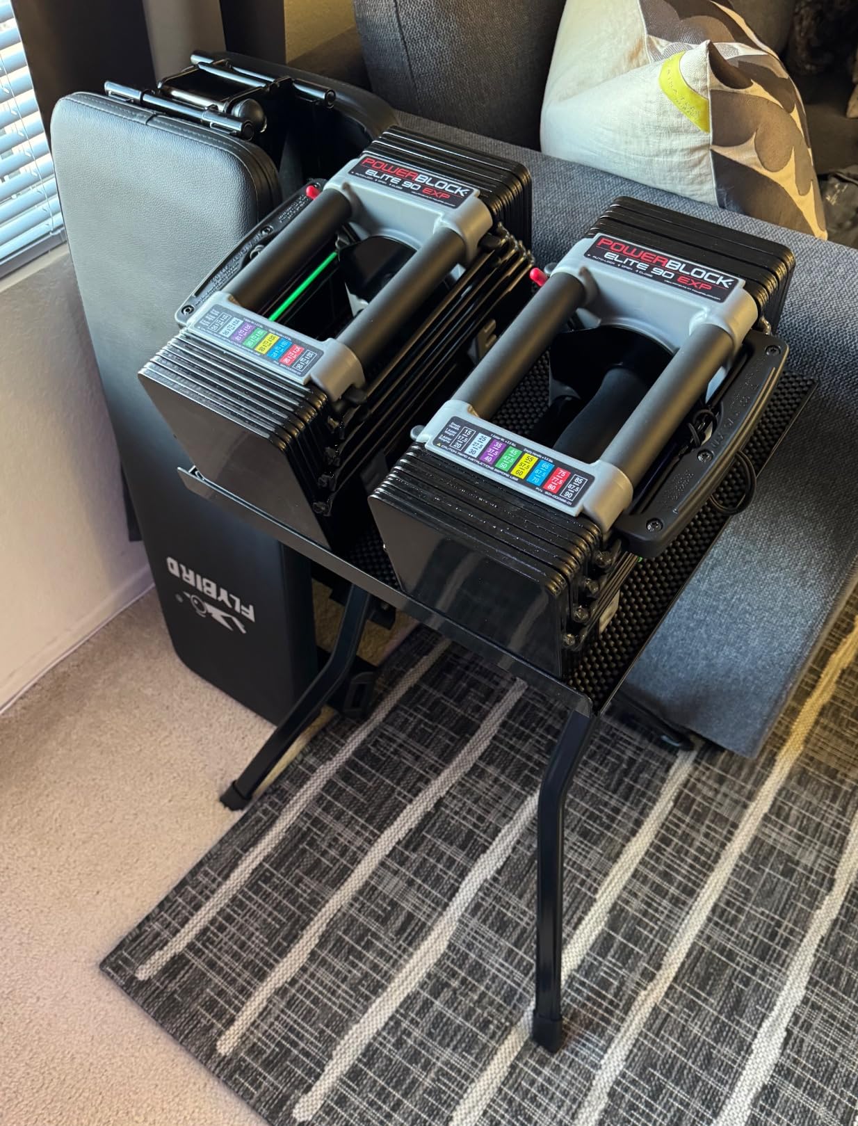 PowerBlock Elite EXP Adjustable Dumbbells, Sold in Pairs, Stage 1, 5-50 lb. Dumbbells, Durable Steel Build customer photo 2