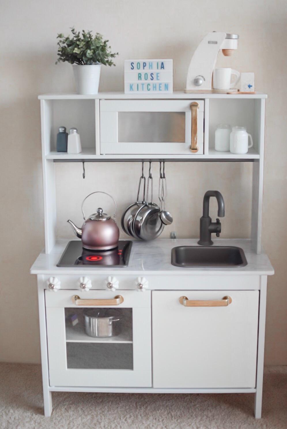 IKEA Duktig Mini-kitchen, Birch Plywood, White Customer Review IKEA Duktig Mini-kitchen, Birch Plywood, White - Customer Photo 4