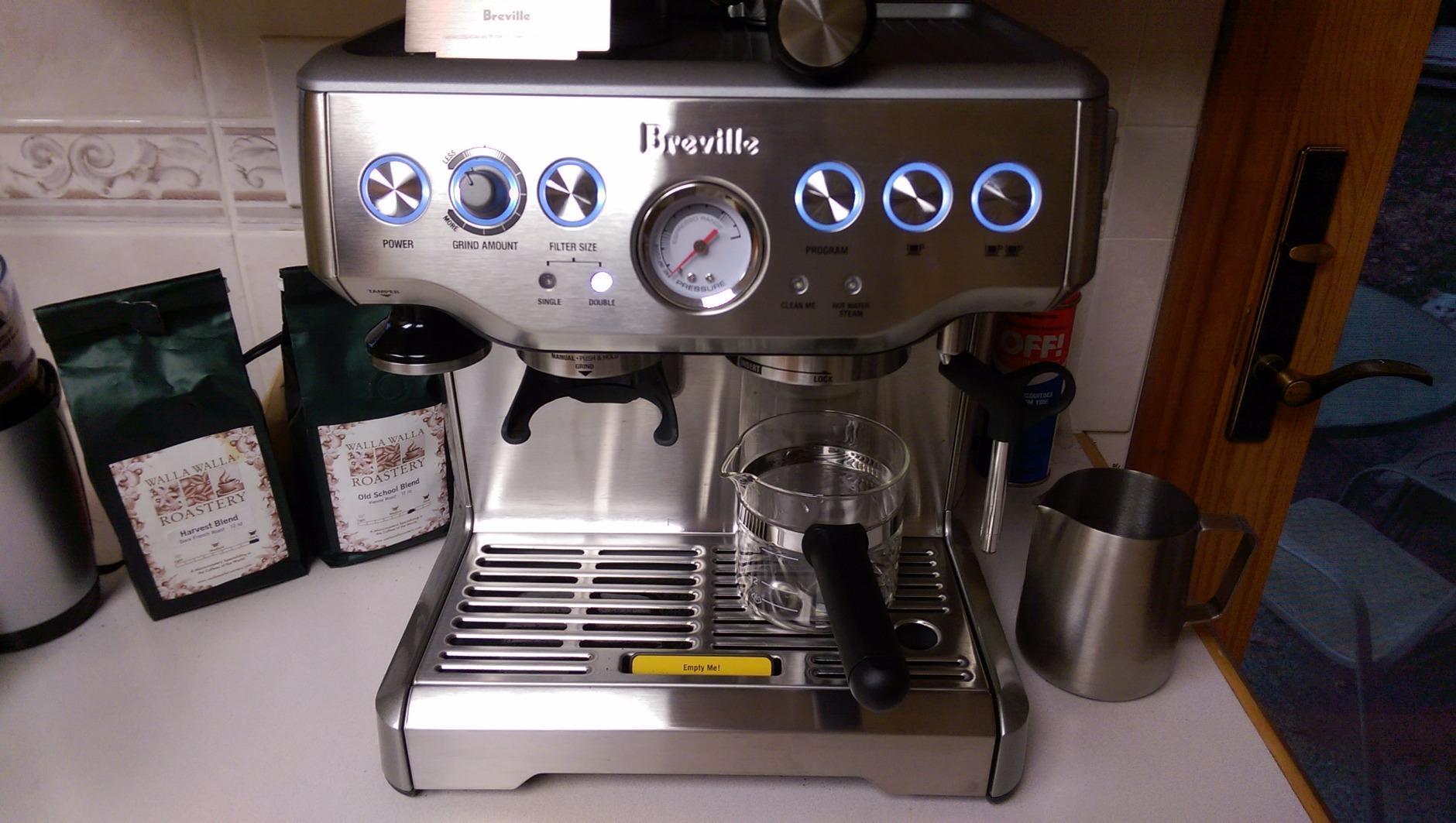 Breville Barista Express Espresso Machine BES870BSXL, Black Sesame customer photo 2
