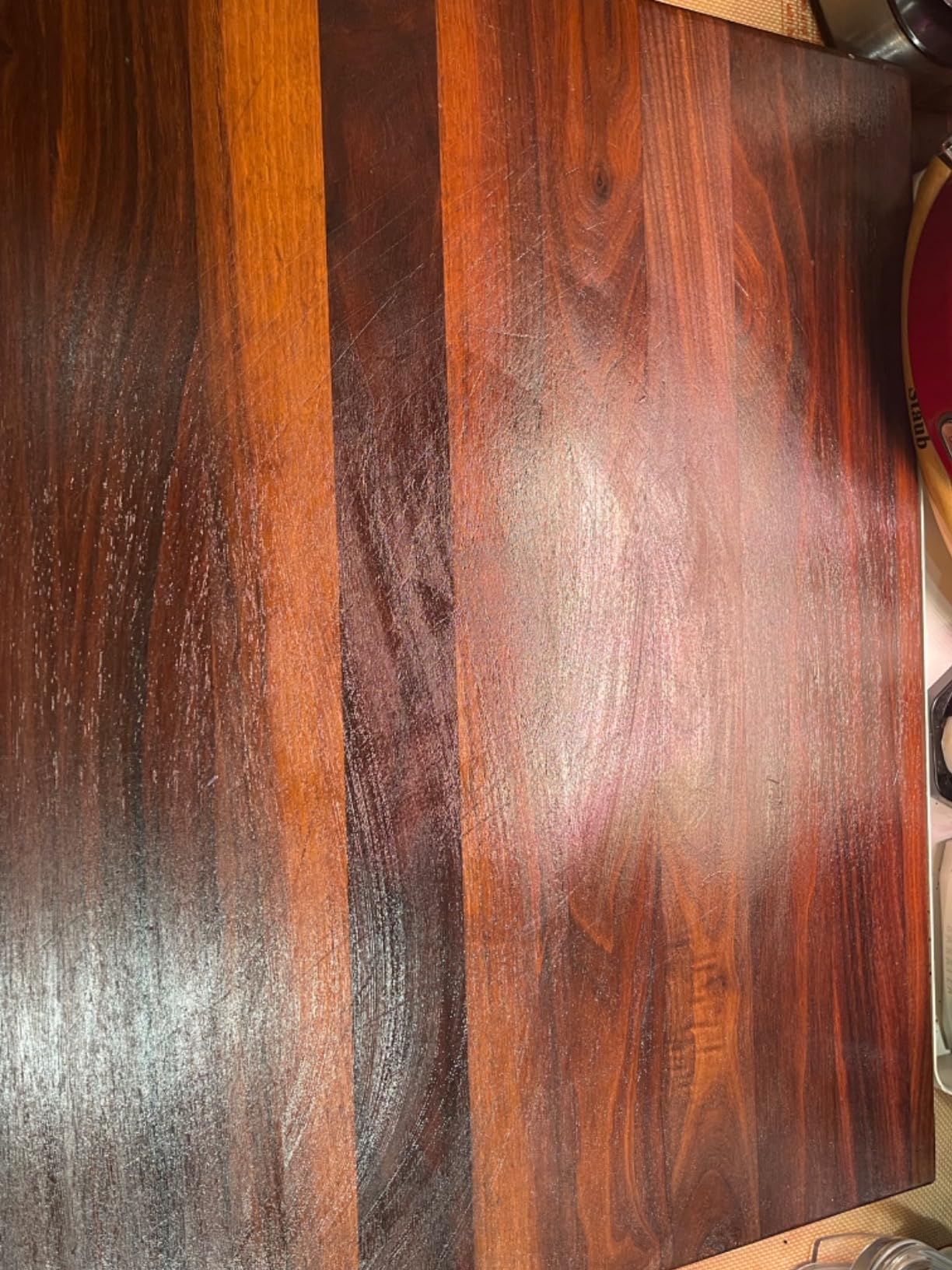 CLARK'S Cutting Board Wax - 2-in-1 Wood Butter & Food Grade Mineral Oil with Beeswax – Butcher Block Conditioner for Cutting Boards – Orange & Lemon Essential Oil Scent – Made in USA, 6oz - Customer Photo 1