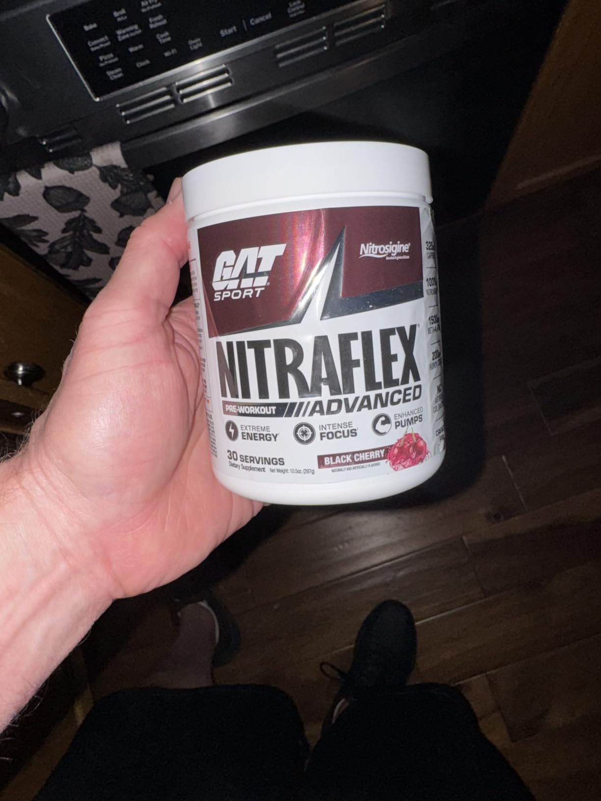 GAT SPORT Nitraflex Advanced Pre-Workout Powder, Increases Blood Flow, Boosts Strength and Energy, Improves Exercise Performance, (Blue Raspberry, 30 Servings) customer photo 2