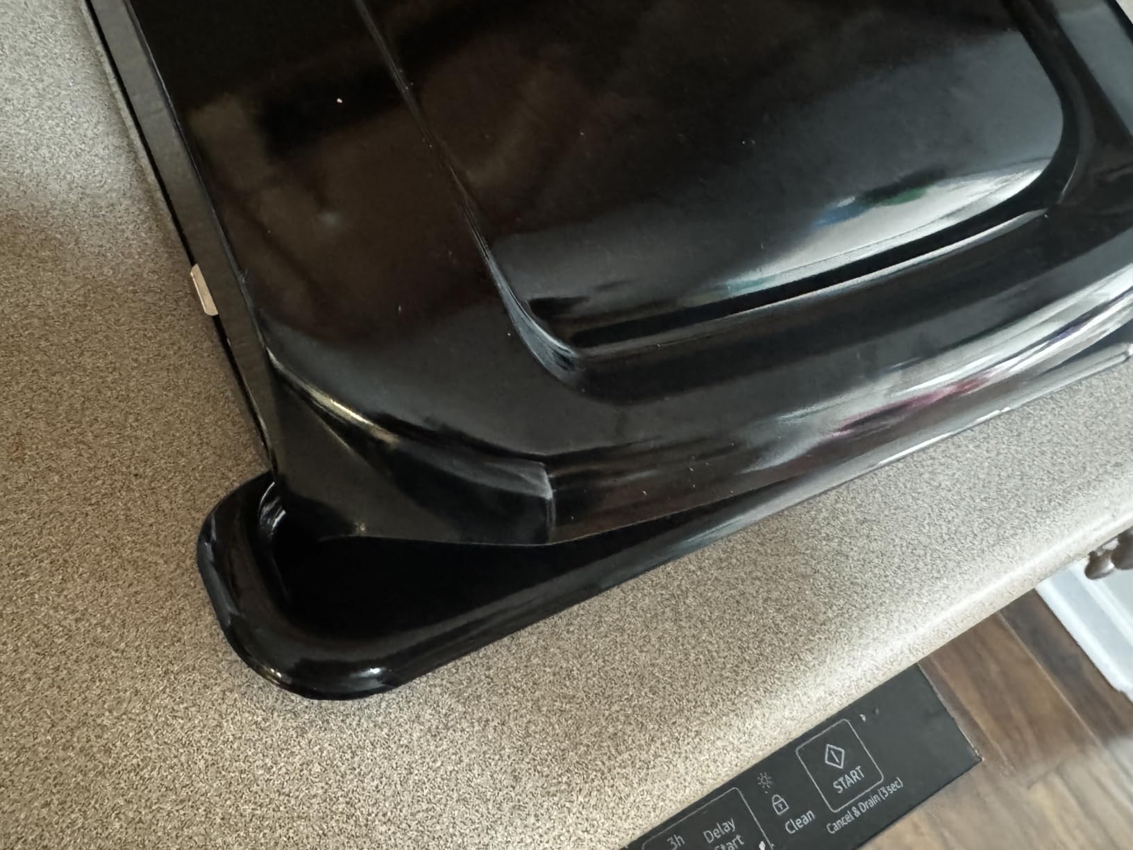 George Foreman 4-Serving Removable Plate Electric Grill and Panini Press, George Tough Non-Stick Coating, Drip Tray Catches Grease, Black customer photo 1