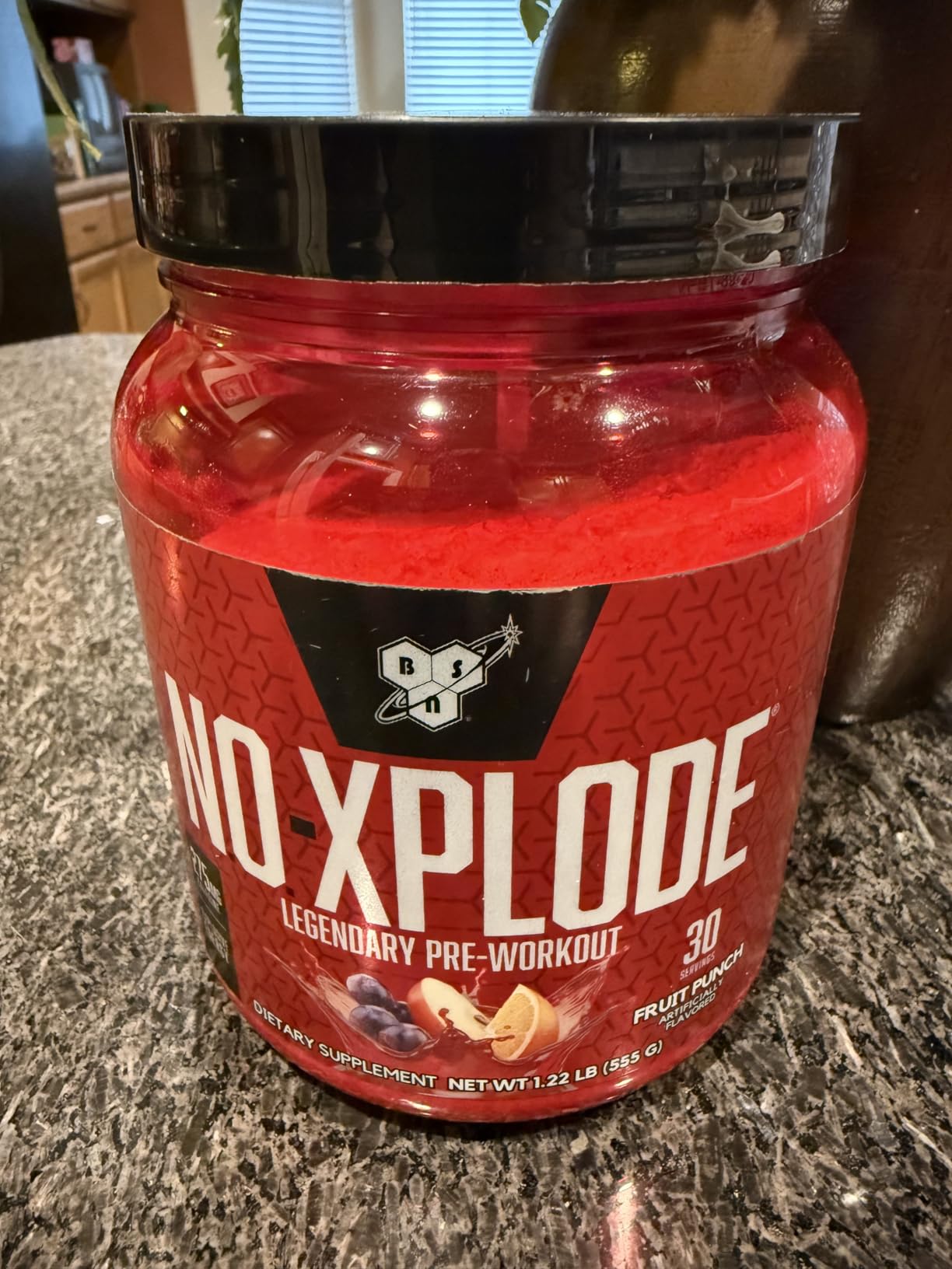 BSN N.O.-XPLODE Pre Workout Powder, Energy Supplement for Men and Women with Creatine and Beta-Alanine, Fruit Punch, 30 Servings, 1.2 Pound (Packaging May Vary) customer photo 2