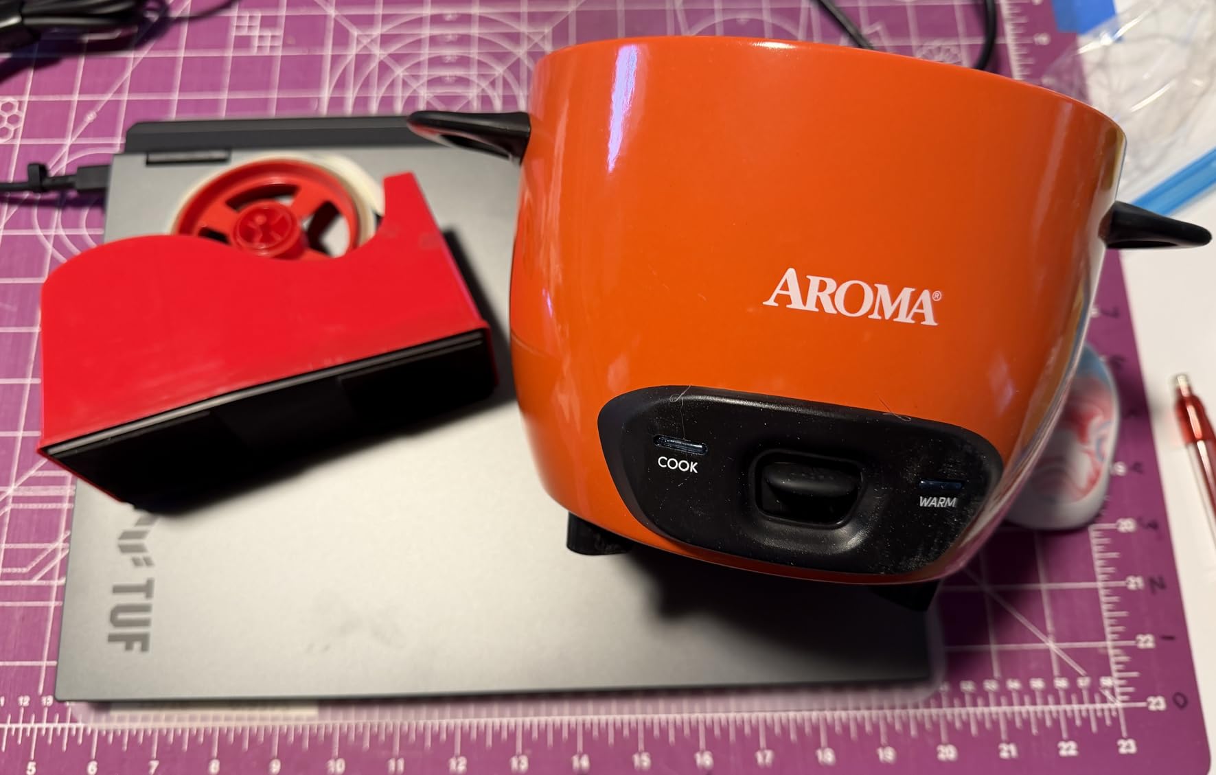 AROMA® Rice Cooker, 3-Cup (Uncooked) / 6-Cup (Cooked), Small Rice Cooker, Oatmeal Cooker, Soup Maker, Auto Keep Warm, 1.5 Qt, White, ARC-363NG - Customer Photo 1