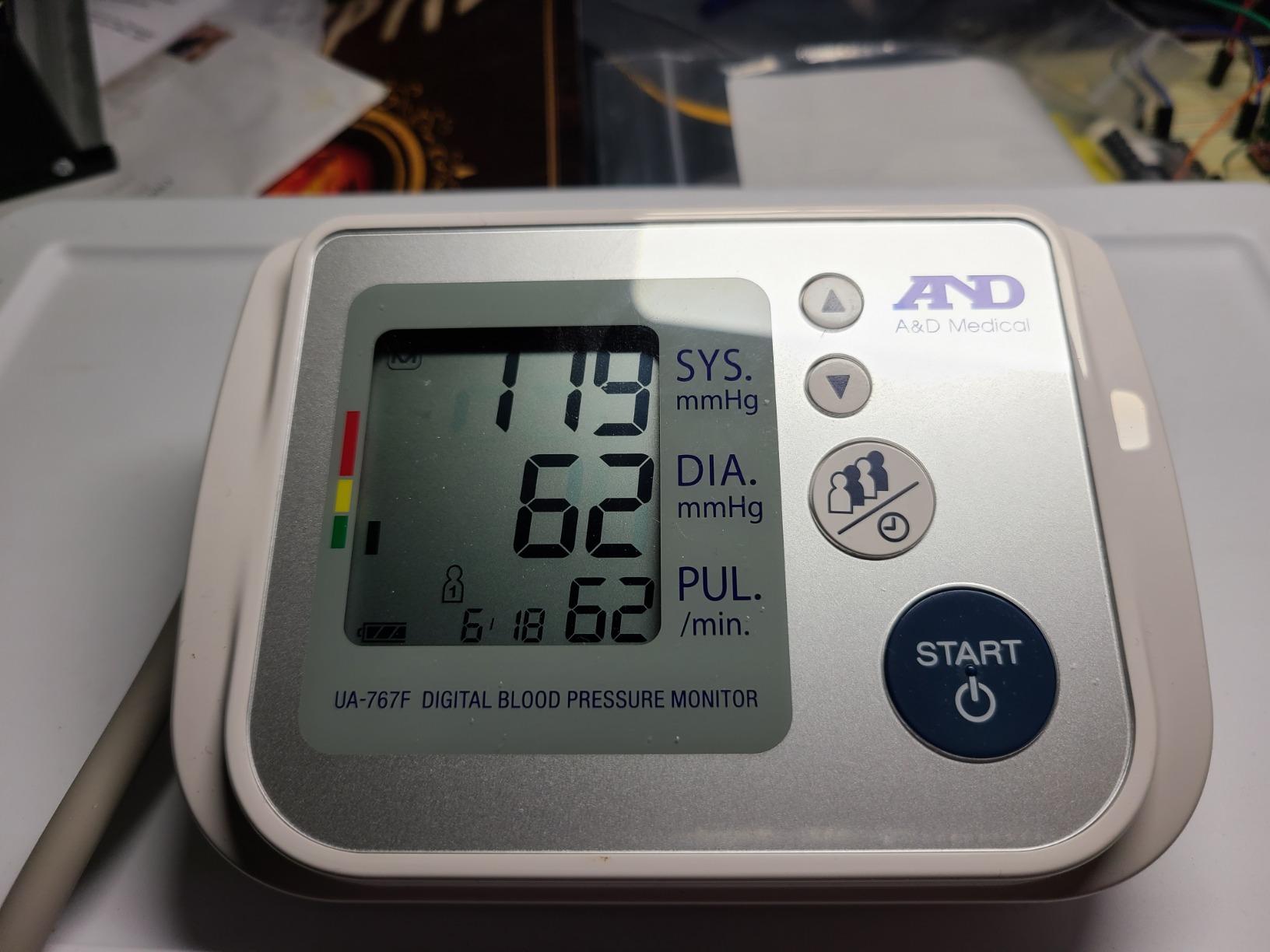 A&D Medical Multi-User Blood Pressure Monitor for Home Use UA-767FAC - Wide Range Cuff (8.6-16.5