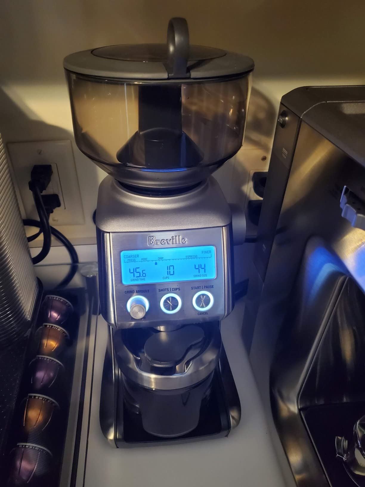 Breville BCG820BSS Smart Grinder Pro for Coffee and Espresso, Brushed Stainless Steel - Customer Photo 3