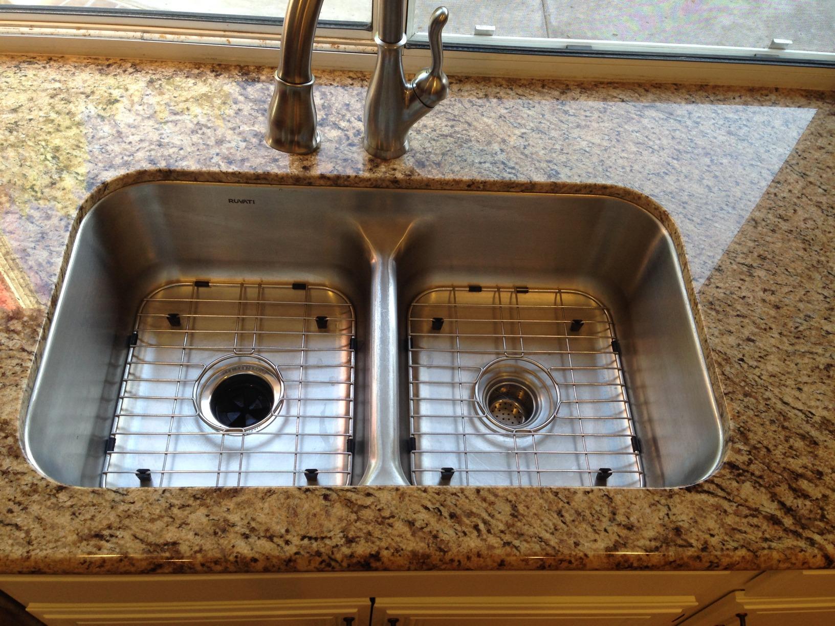 Ruvati 32-inch Undermount Kitchen Sink - 50/50 Double Bowl Kitchen Sinks, 16 Gauge T-304 Stainless Steel Kitchen sink with Brushed Finish hides scratches - RVM4350 Customer Review Ruvati 32-inch Undermount Kitchen Sink - 50/50 Double Bowl Kitchen Sinks, 16 Gauge T-304 Stainless Steel Kitchen sink with Brushed Finish hides scratches - RVM4350 - Customer Photo 5