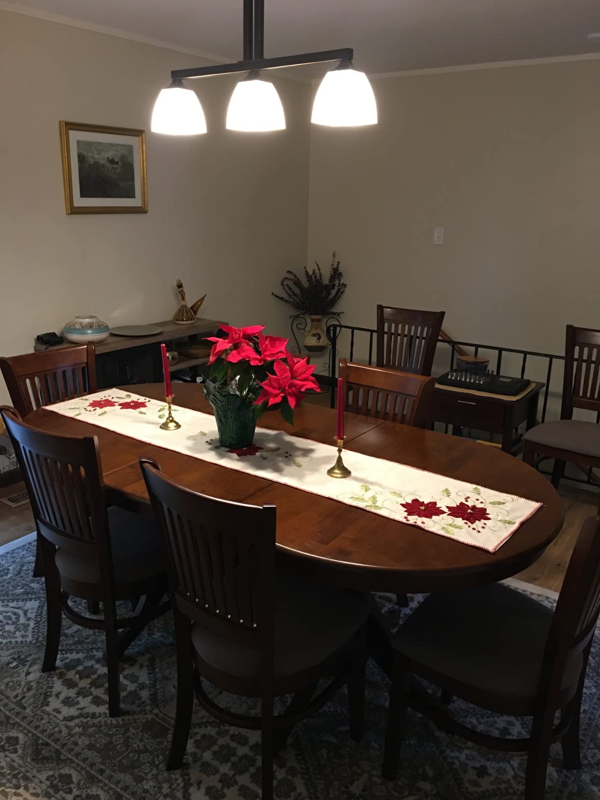 East West Furniture VANC9-ESP-C 9 Piece Modern Dining Table Set Includes an Oval Wooden Table with Butterfly Leaf and 8 Linen Fabric Upholstered Dining Chairs, 40x76 Inch, Espresso Customer Review East West Furniture VANC9-ESP-C 9 Piece Modern Dining Table Set Includes an Oval Wooden Table with Butterfly Leaf and 8 Linen Fabric Upholstered Dining Chairs, 40x76 Inch, Espresso - Customer Photo 1