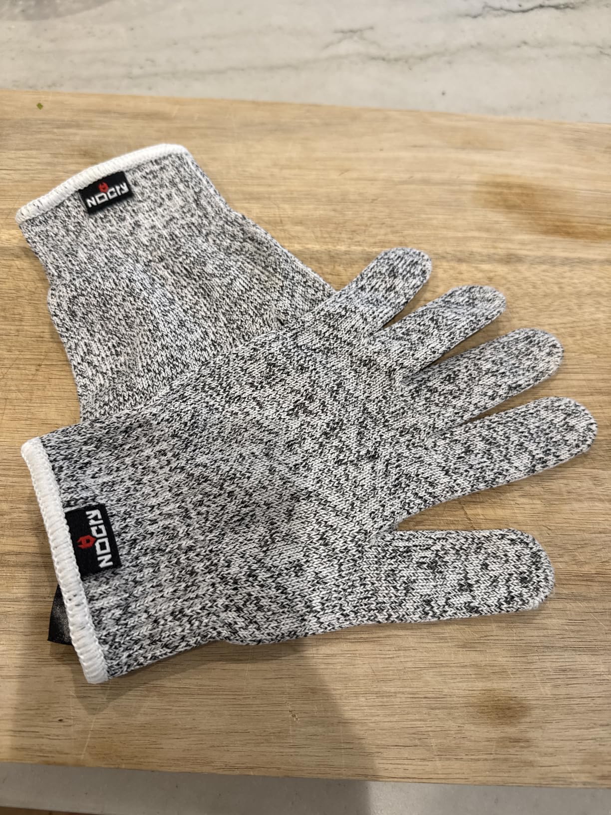 NoCry Premium Cut Resistant Gloves Food Grade — 100% Food Safe — Level 5 Meat Cutting Glove for Chefs & Butchers — Perfect Mandoline Glove or Oyster Shucking Gloves with Superior Comfort & Dexterity - Customer Photo 1