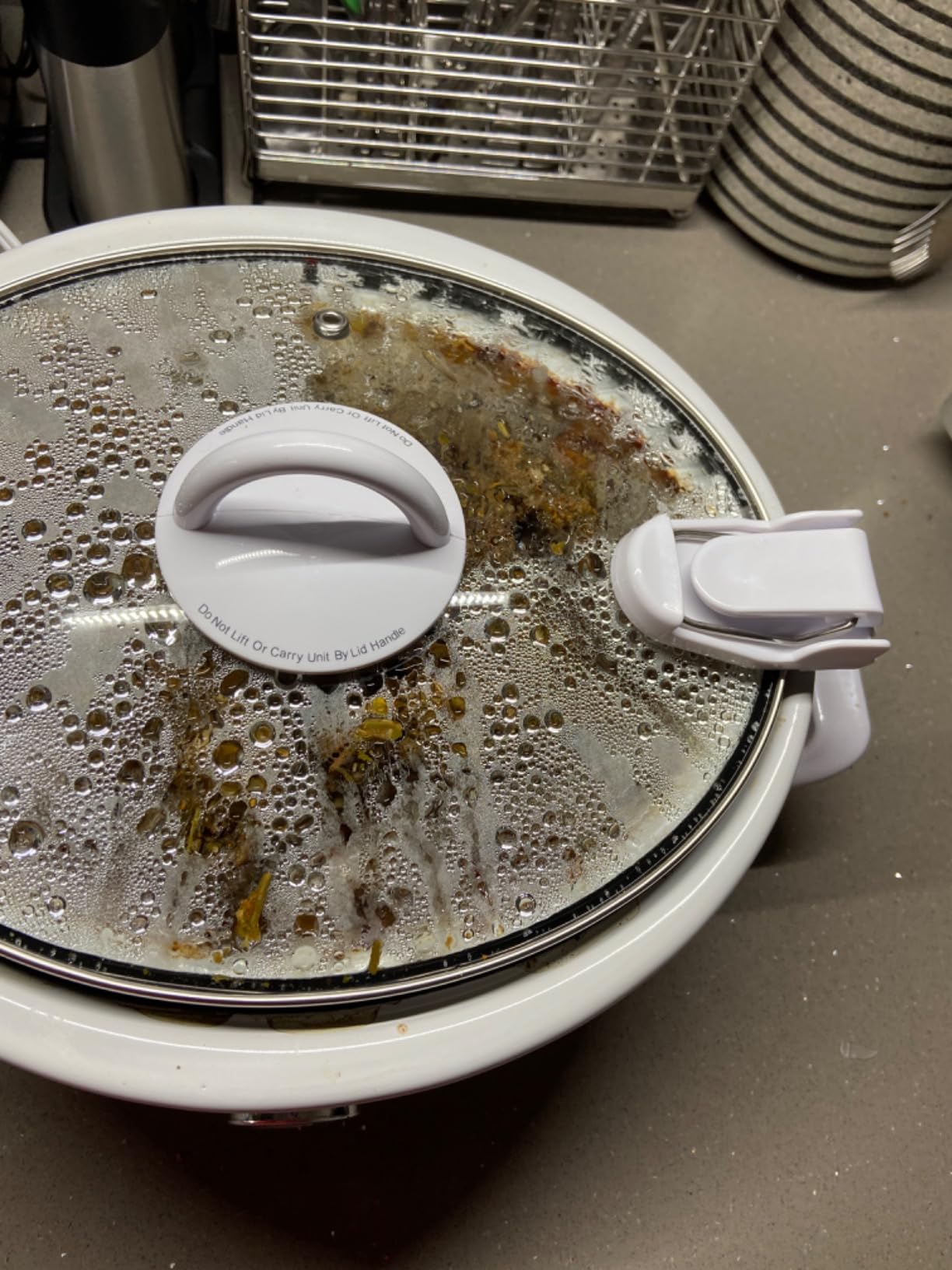 Crock-Pot Small 2.5 Quart Casserole Slow Cooker in White/Blue - Customer Photo 2