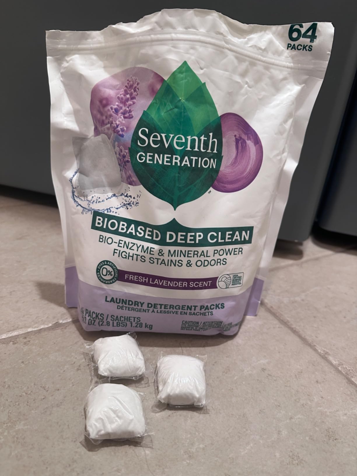 Seventh Generation Laundry Detergent Packs, Free & Clear, 90 Loads (2 pouches, 45 Ct EA) - Customer Photo 1