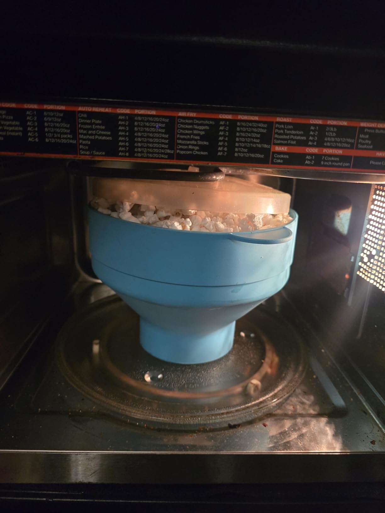 The Original Salbree Microwave Popcorn Popper Machine, Silicone Popcorn Maker, Collapsible Microwavable Bowl - Hot Air Popper - No Oil Required - The Most Colors Available (Turquoise) Customer Review The Original Salbree Microwave Popcorn Popper Machine, Silicone Popcorn Maker, Collapsible Microwavable Bowl - Hot Air Popper - No Oil Required - The Most Colors Available (Turquoise) - Customer Photo 2