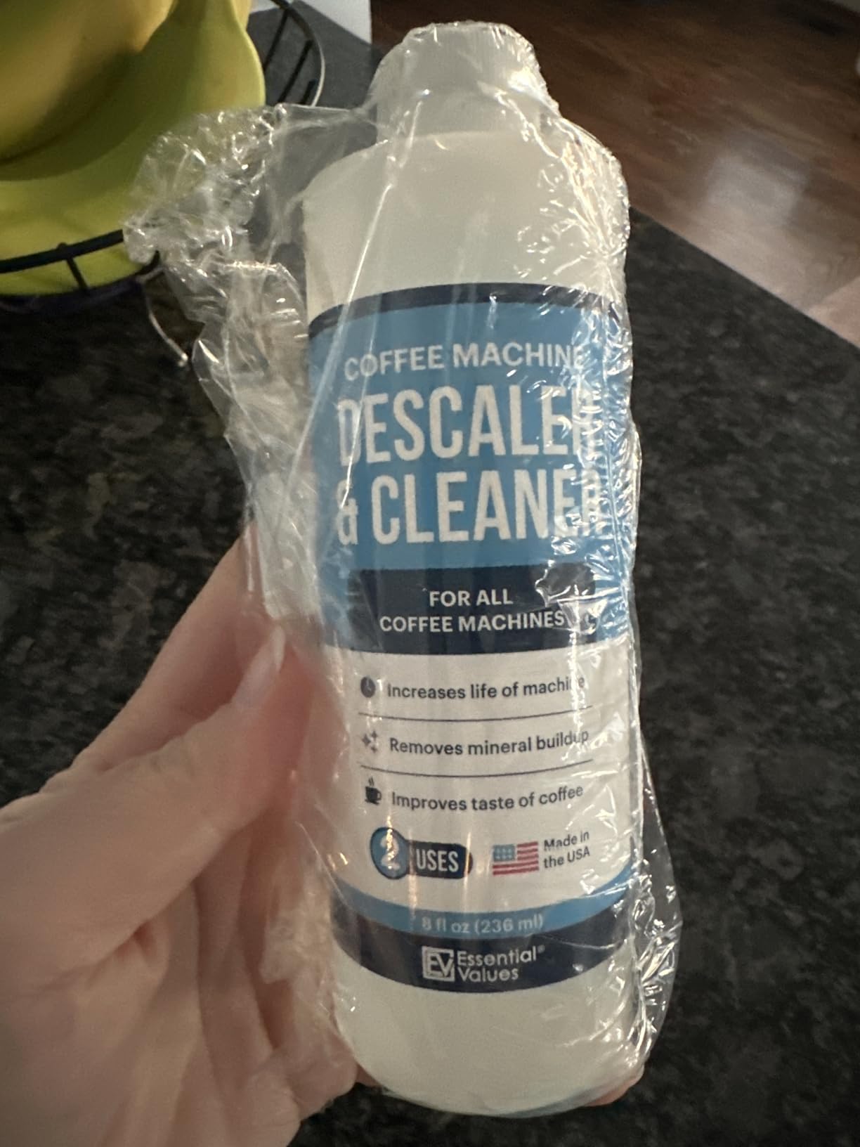 Essential Values Descaling Solution for Delonghi Keurig Breville Nespresso (4 Uses) - Coffee Machine Descaler Cleaner - Liquid To Descale Automatic Coffee Makers & Espresso Machines - Customer Photo 1