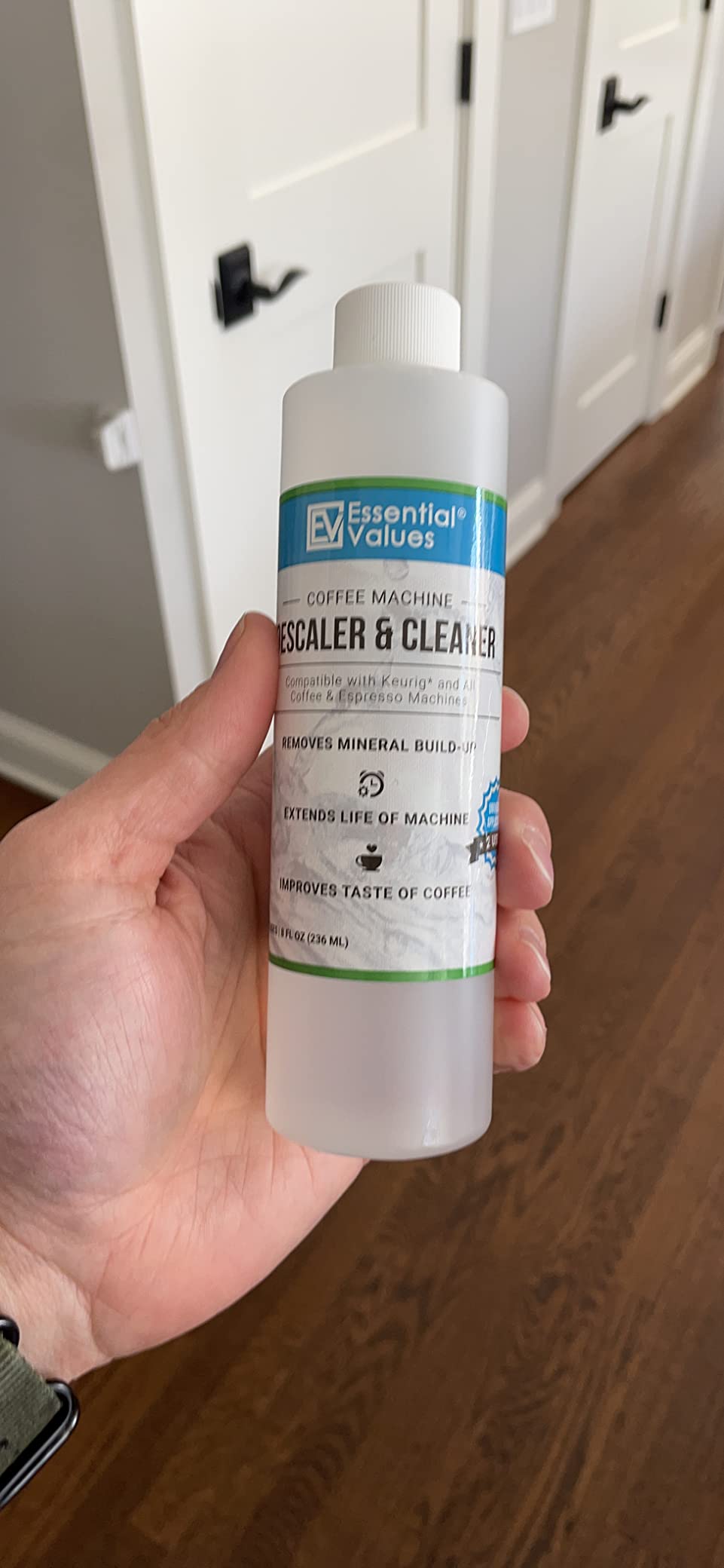 Essential Values Descaling Solution for Delonghi Keurig Breville Nespresso (4 Uses) - Coffee Machine Descaler Cleaner - Liquid To Descale Automatic Coffee Makers & Espresso Machines Customer Review Essential Values Descaling Solution for Delonghi Keurig Breville Nespresso (4 Uses) - Coffee Machine Descaler Cleaner - Liquid To Descale Automatic Coffee Makers & Espresso Machines - Customer Photo 3