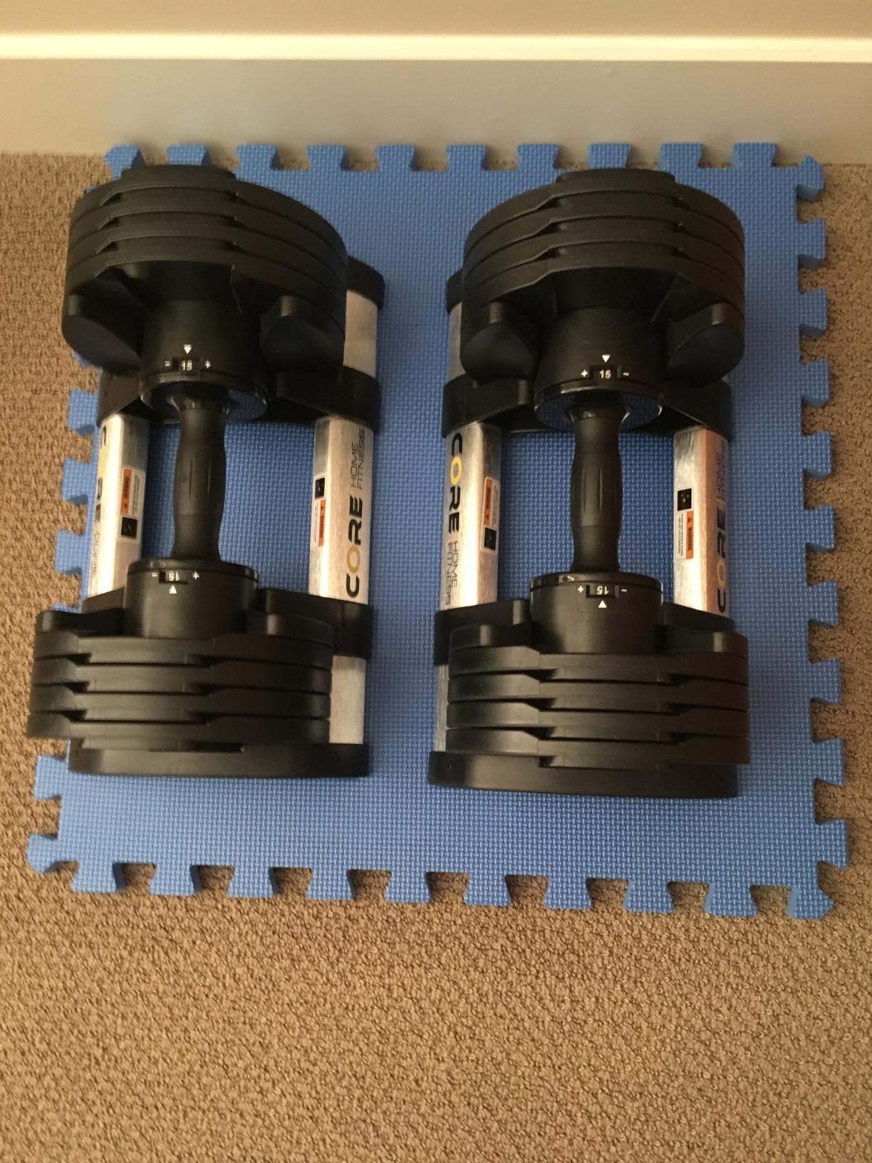 Core Fitness Adjustable Dumbbell Weight Set by Affordable Dumbbells customer photo 2