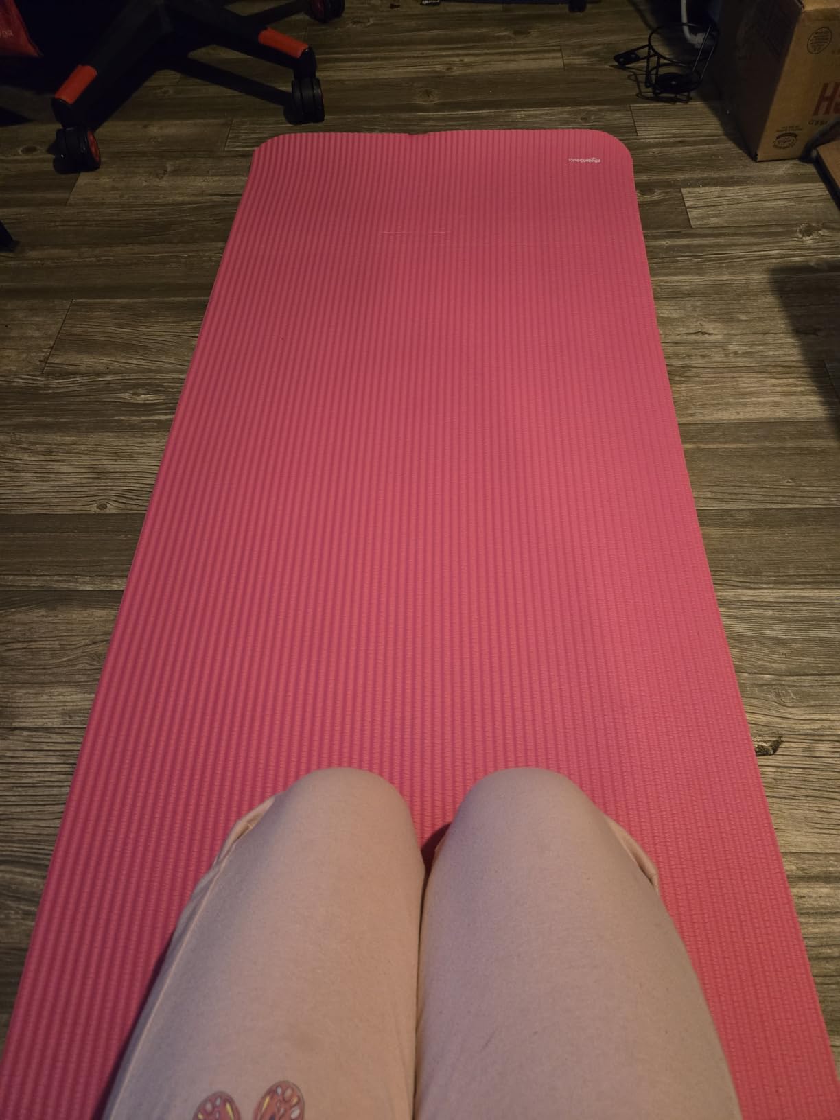 Amazon Basics Extra Thick Exercise Yoga Mat with Carrying Strap customer photo 1