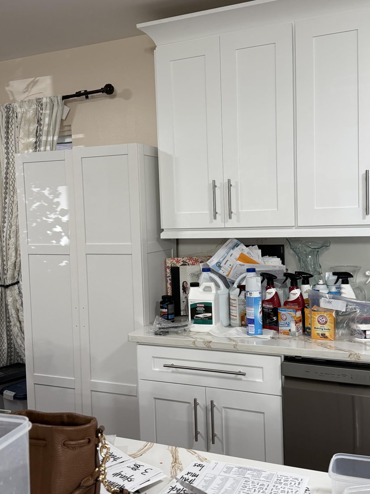 Sauder Select Storage Cabinet, Pantry Cabinet Kitchen Storage with Adjustable Shelves, Bathroom Storage Cabinet, in Highland Oak - Customer Photo 2
