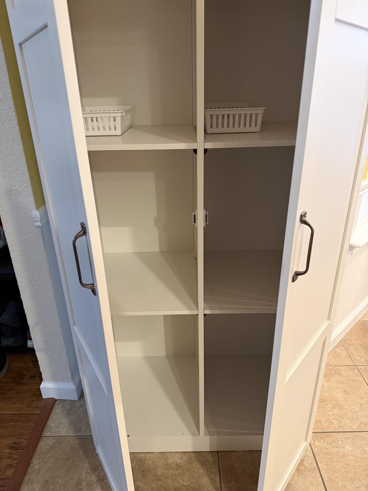 Sauder Select Storage Cabinet, Pantry Cabinet Kitchen Storage with Adjustable Shelves, Bathroom Storage Cabinet, in Highland Oak - Customer Photo 5