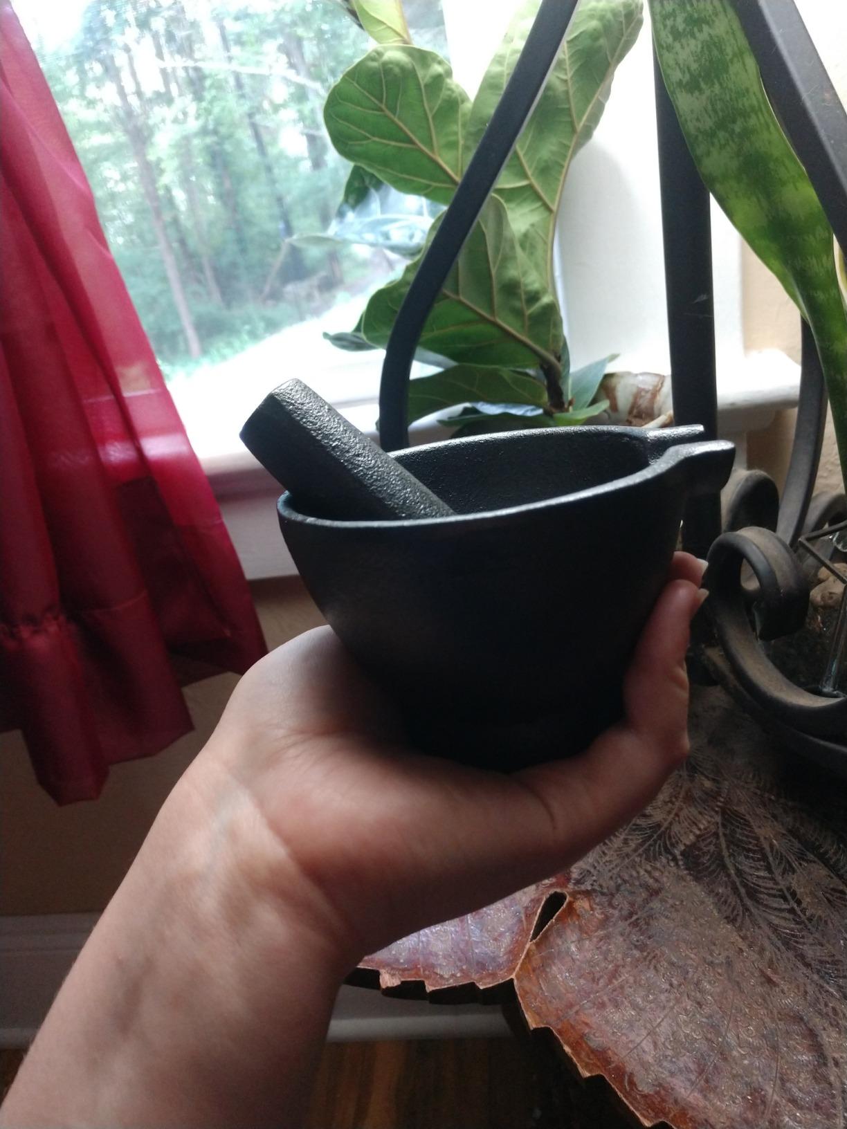 Fox Run Mortar and Pestle, Cast Iron, Black - Customer Photo 3