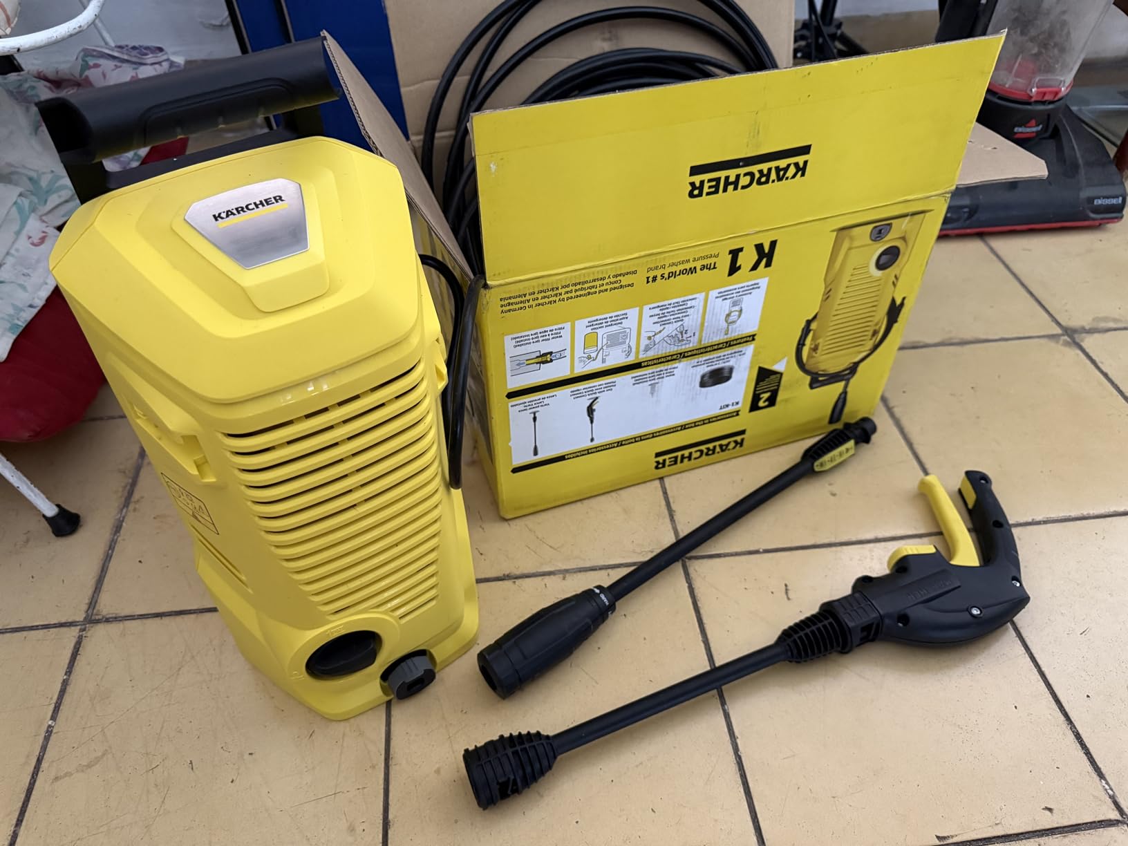 Karcher Pressure Washer K1700, CETA Certified, 3 Spray Nozzles, Detergent Tank, for Cars, Driveways, Siding, Patios, 1.2 max. GPM customer photo 1
