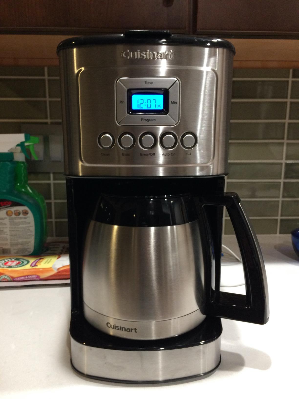 Cuisinart 12-Cup PerfecTemp Thermal Carafe Coffee Maker, Programmable, DCC-3400NAS Customer Review Cuisinart 12-Cup PerfecTemp Thermal Carafe Coffee Maker, Programmable, DCC-3400NAS - Customer Photo 4