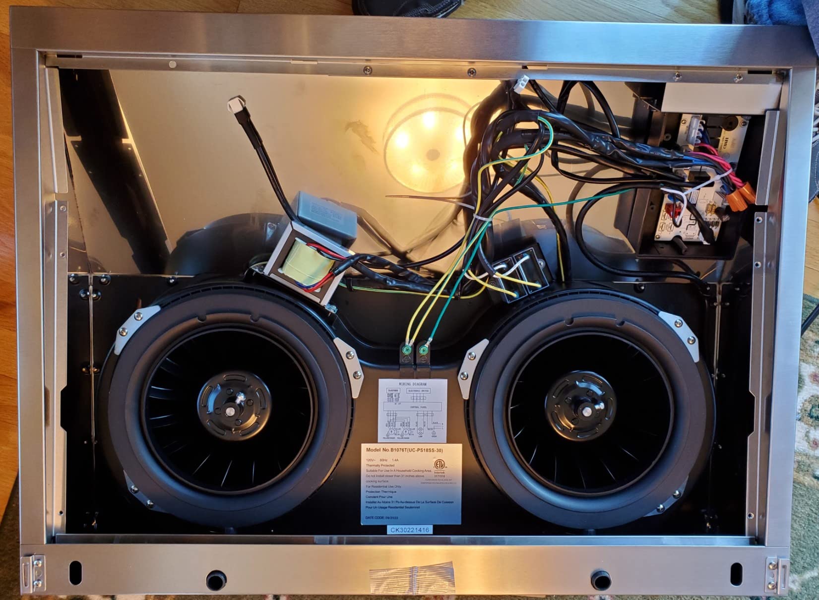 Hauslane Range Hood 30 Inch - Under Cabinet Range Hood 30